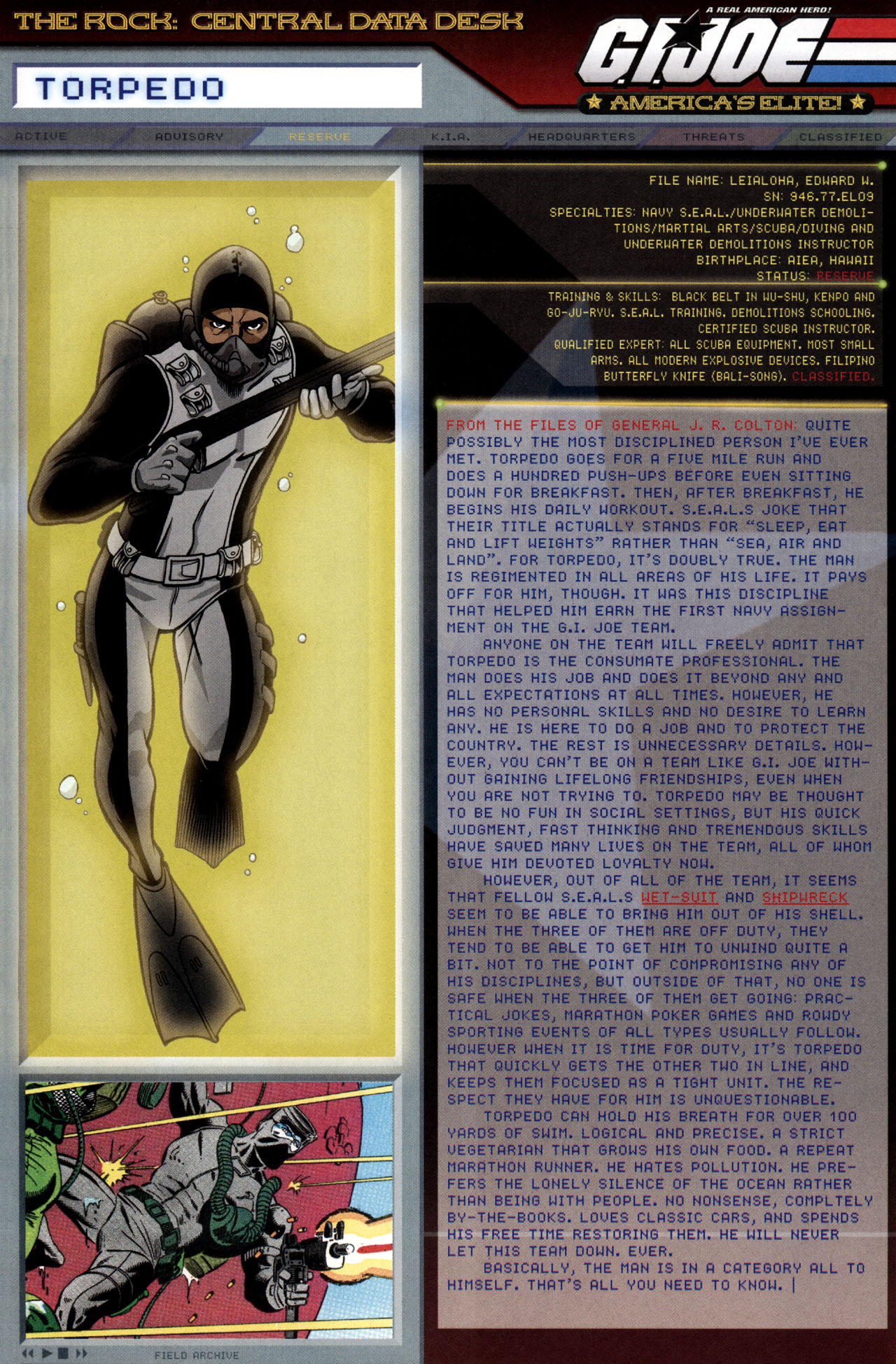 Read online G.I. Joe: Data Desk Handbook comic -  Issue #3 - 23