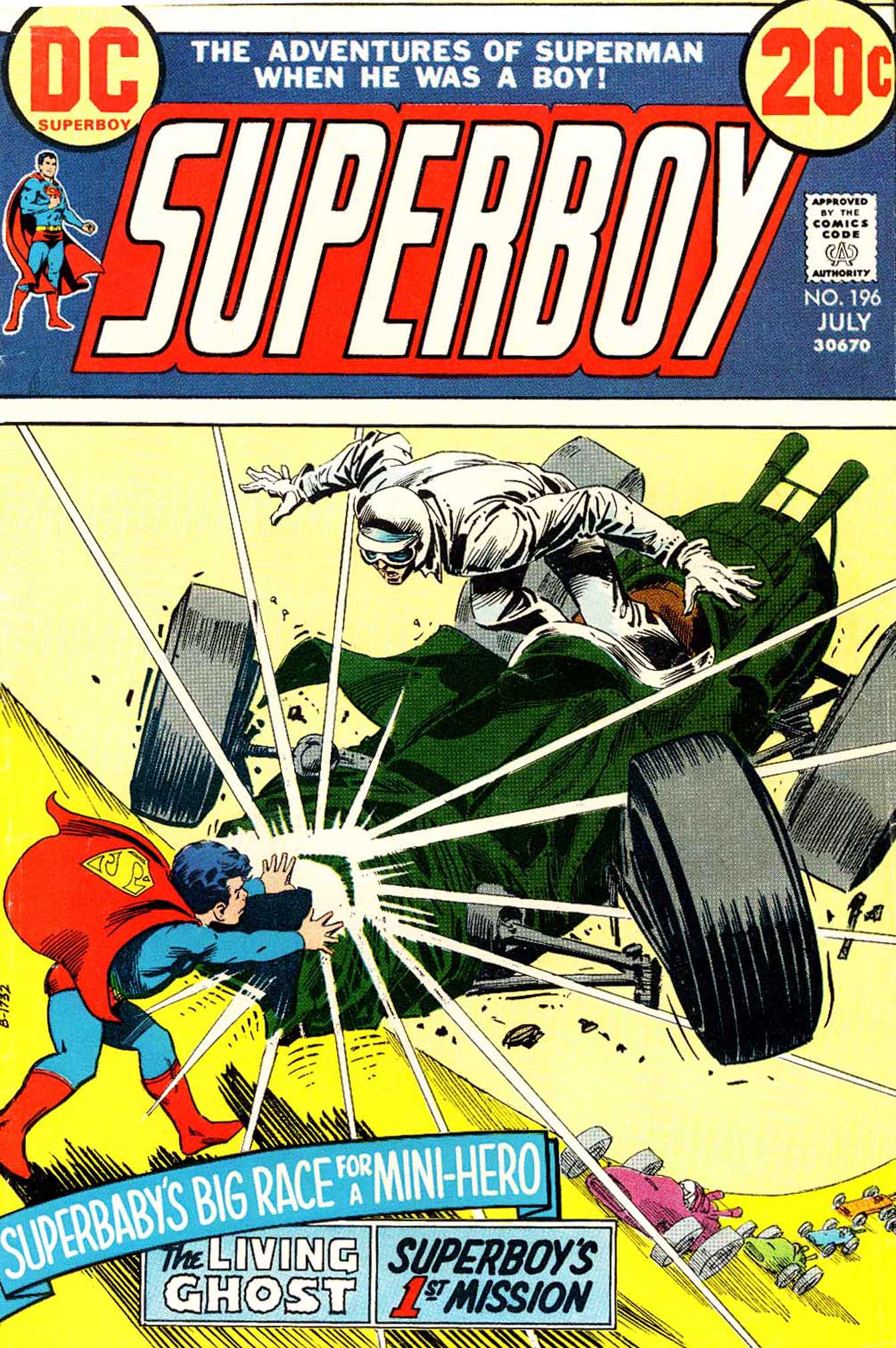 Read online Superboy (1949) comic -  Issue #196 - 1