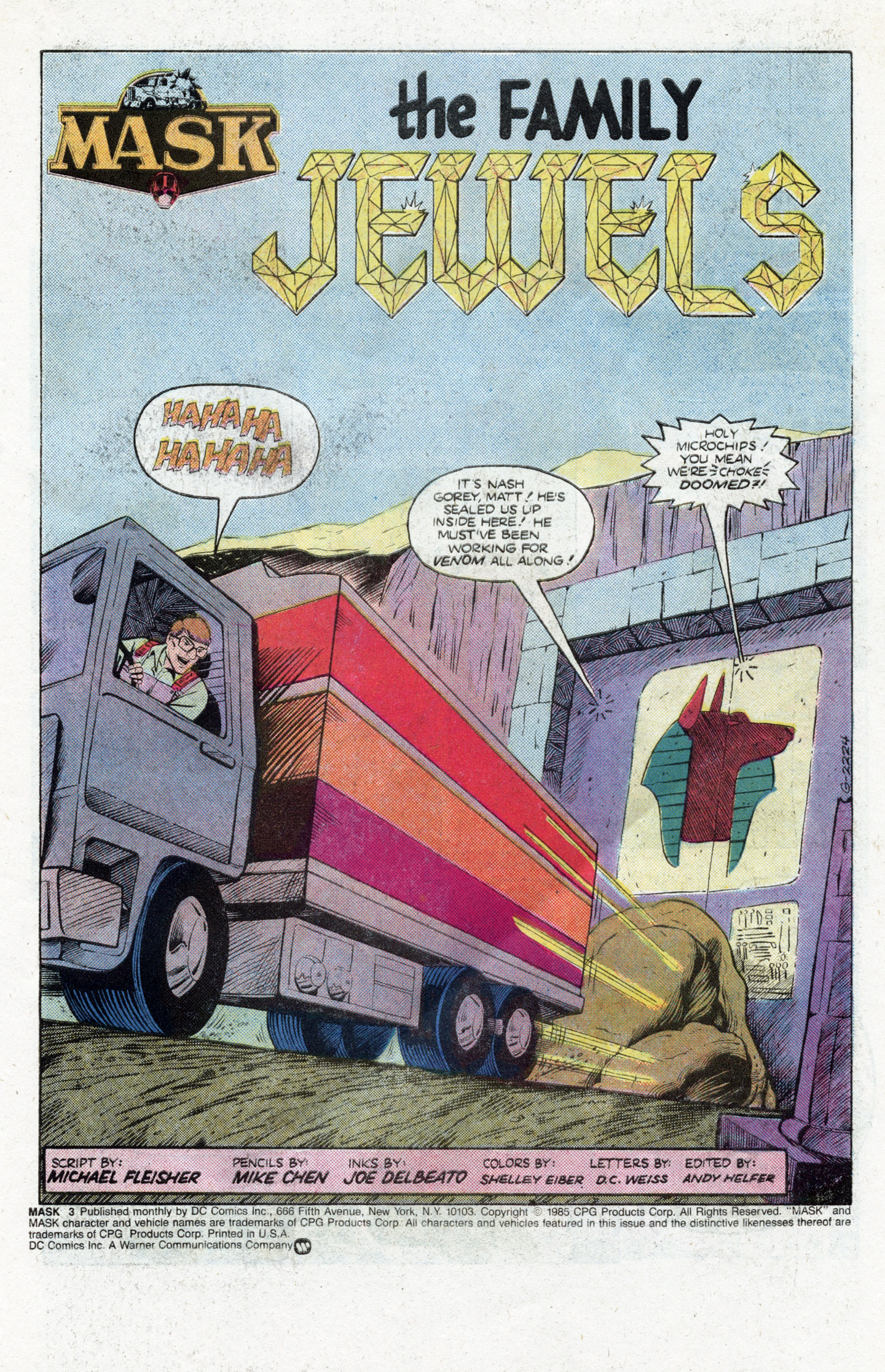 Read online MASK comic -  Issue #3 - 2