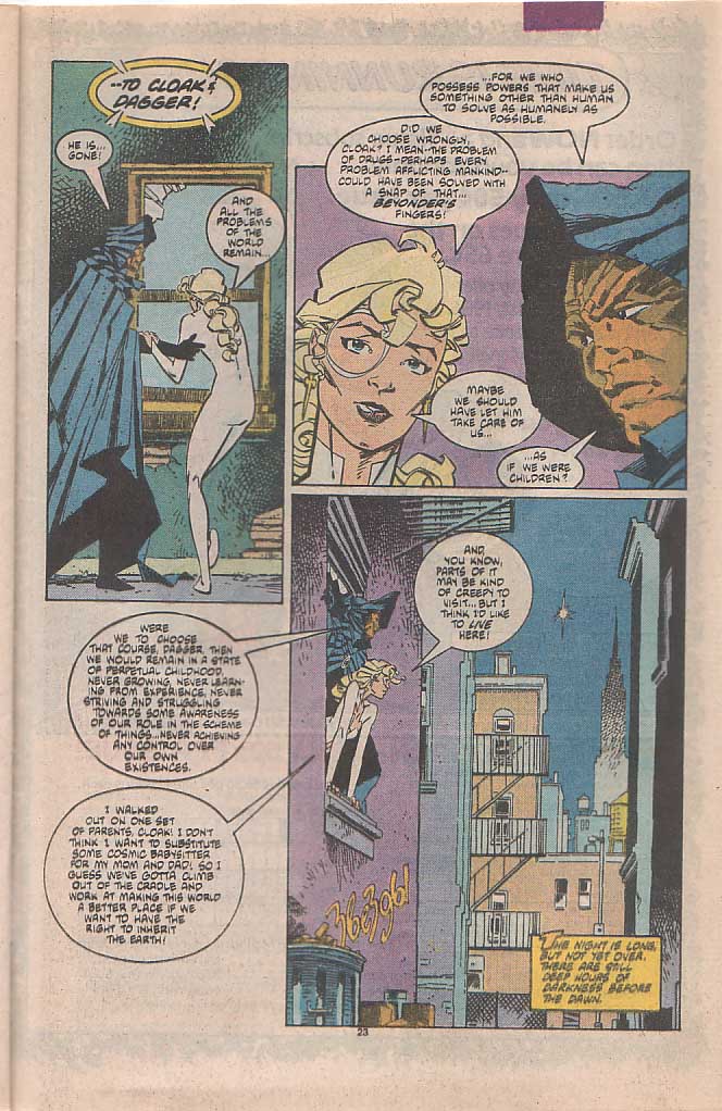 Read online Cloak and Dagger (1985) comic -  Issue #4 - 24
