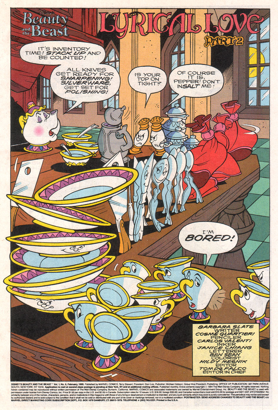 Read online Disney's Beauty and the Beast comic -  Issue #6 - 3