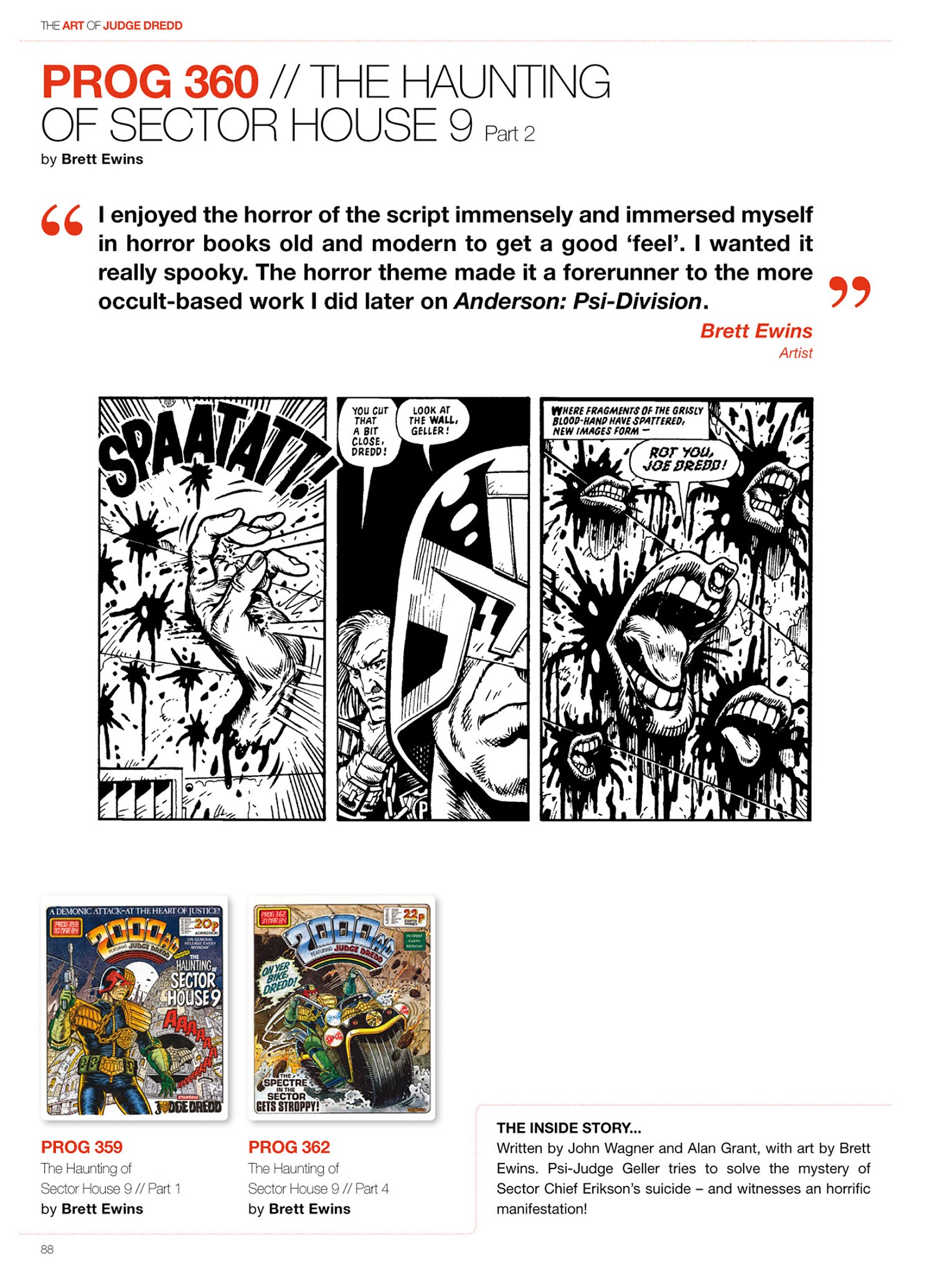 Read online The Art of Judge Dredd: Featuring 35 Years of Zarjaz Covers comic -  Issue # TPB (Part 1) - 86