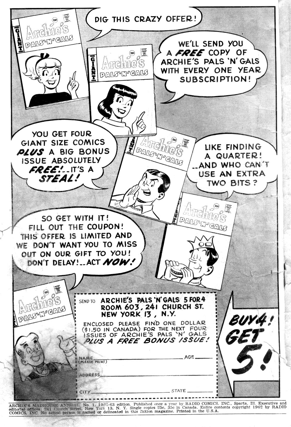 Read online Archie's Madhouse comic -  Issue # _Annual 1 - 2