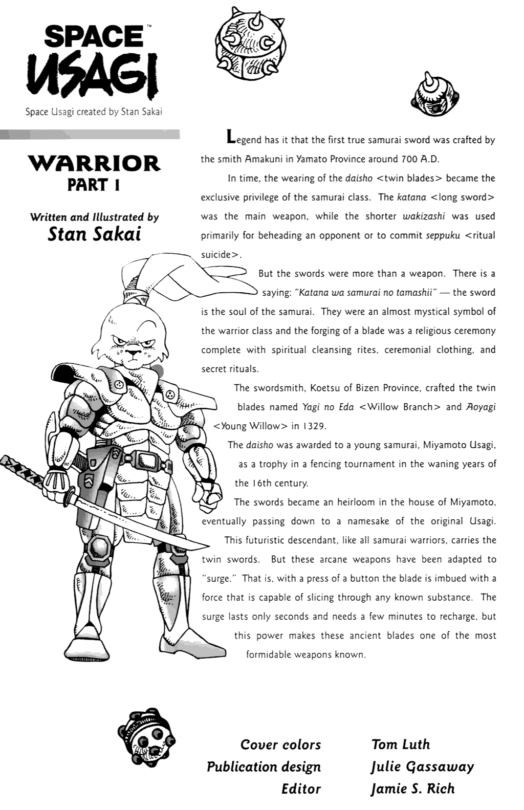 Read online Space Usagi comic -  Issue #1 - 2
