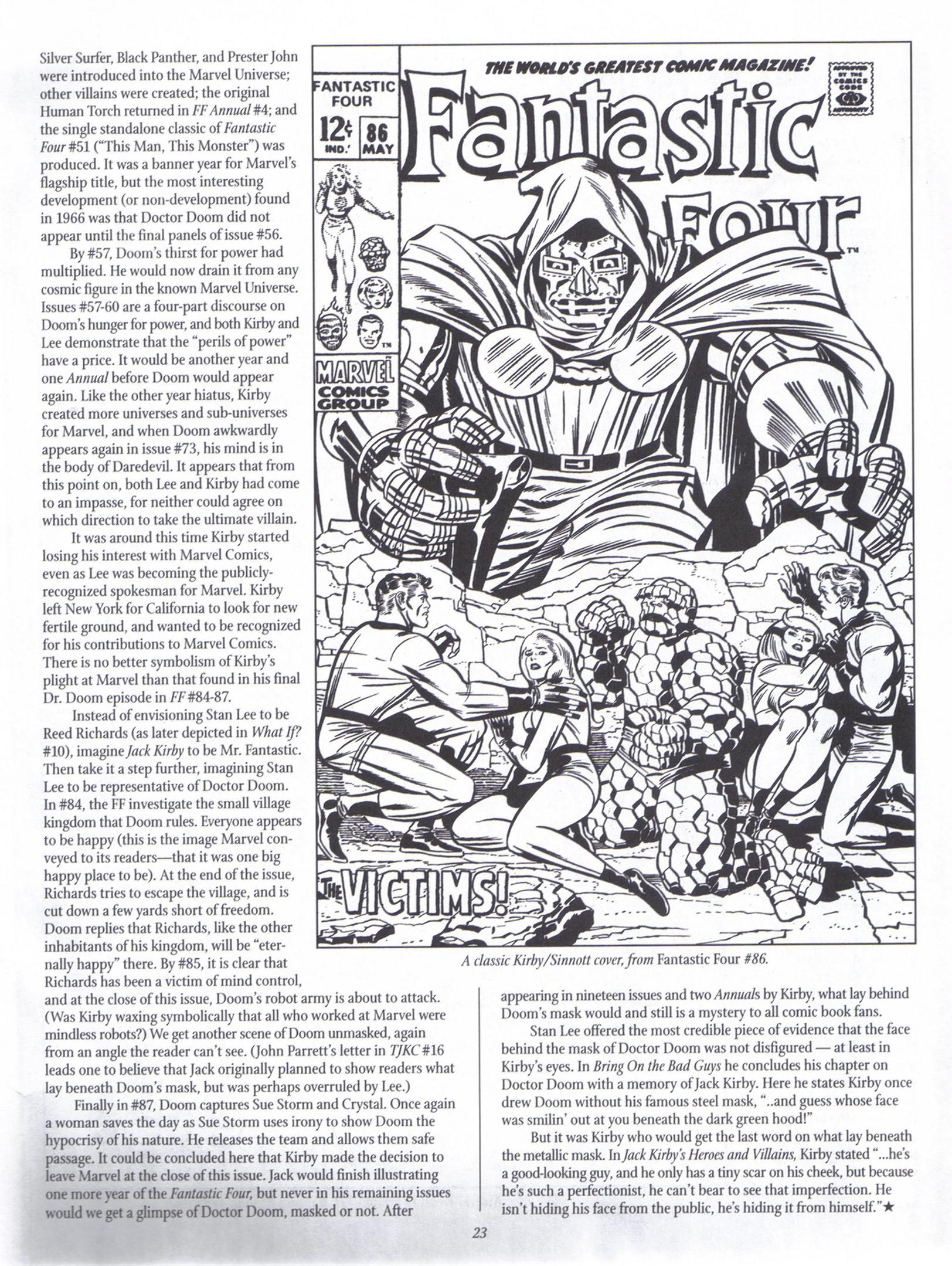 Read online The Jack Kirby Collector comic -  Issue #22 - 23