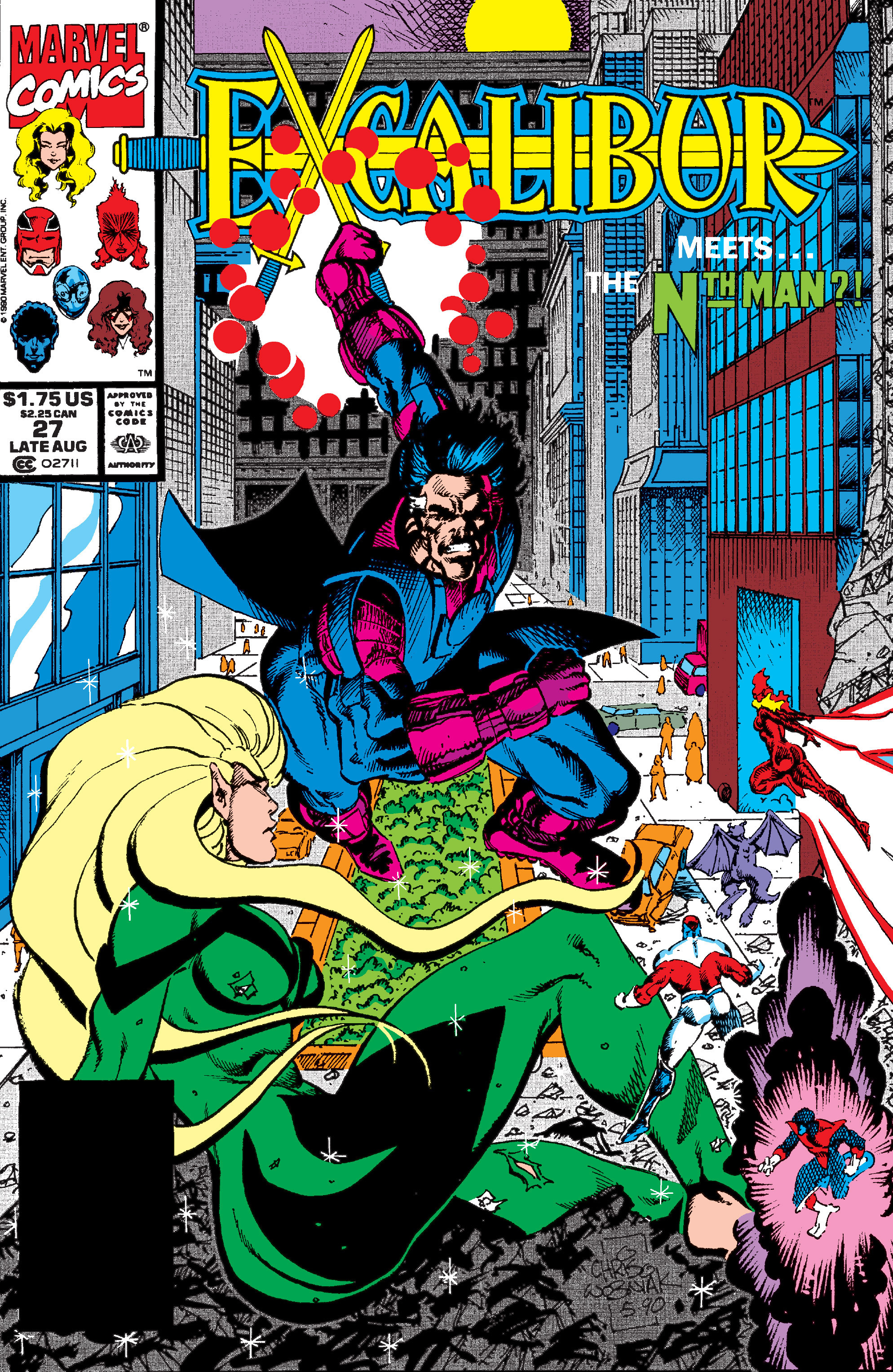 Read online Excalibur (1988) comic -  Issue #27 - 1