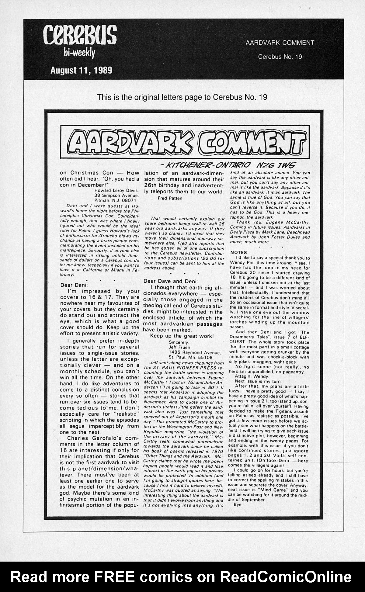 Read online Cerebus comic -  Issue #19 - 28