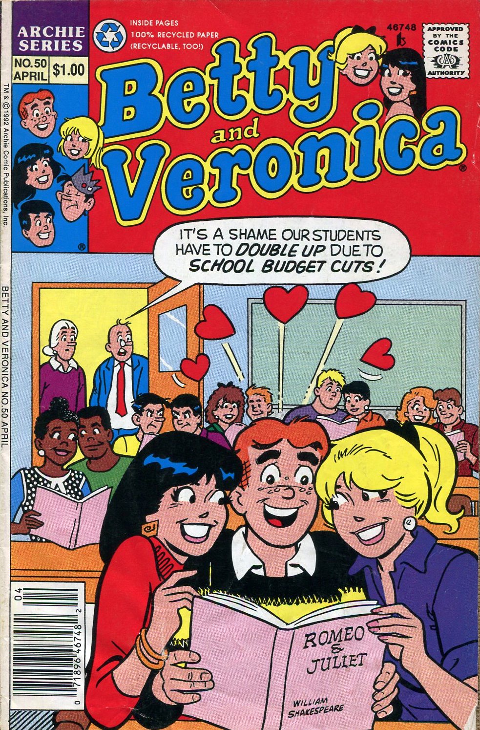 Read online Betty and Veronica (1987) comic -  Issue #50 - 1