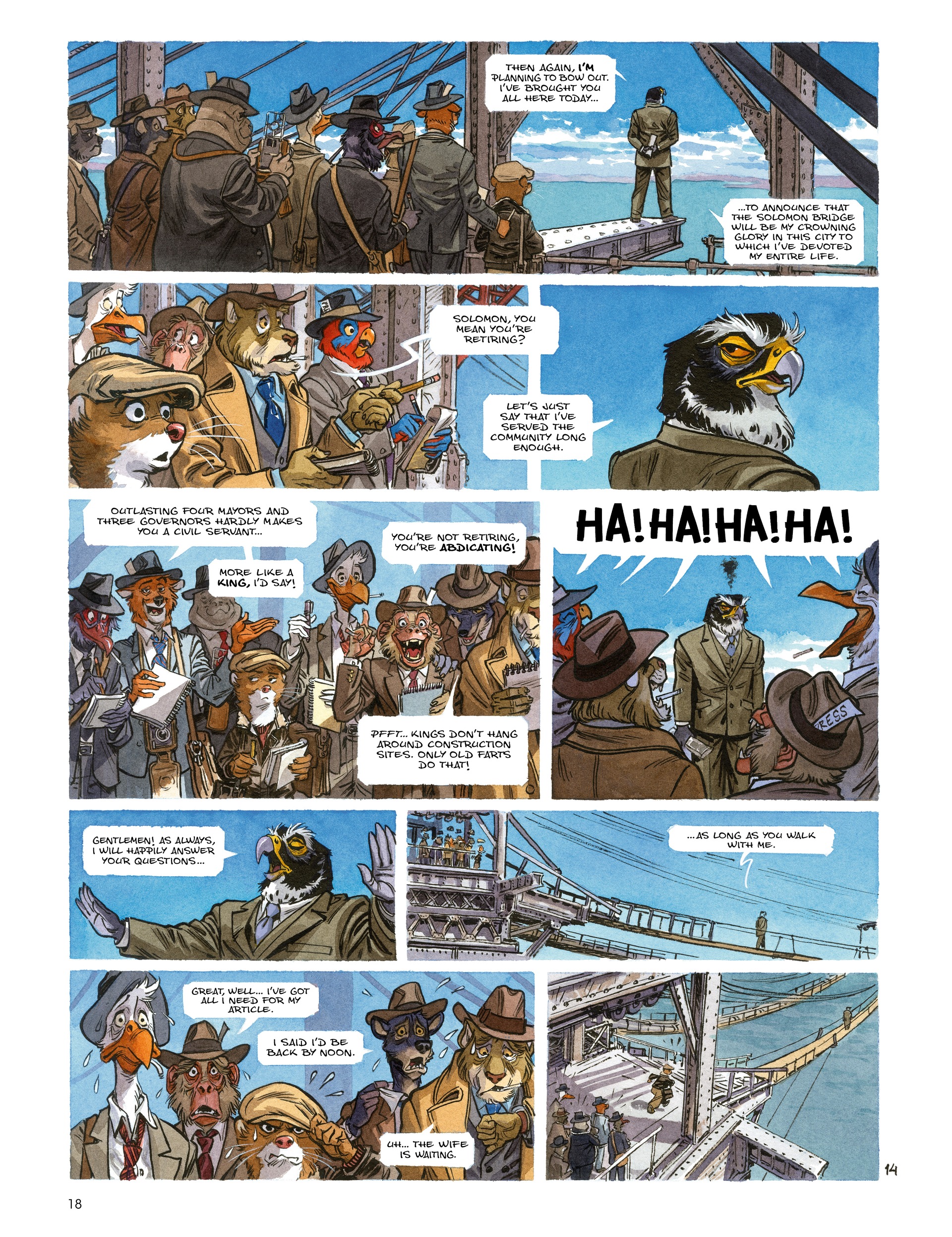 Read online Blacksad: They All Fall Down · Part One comic -  Issue # TPB - 20