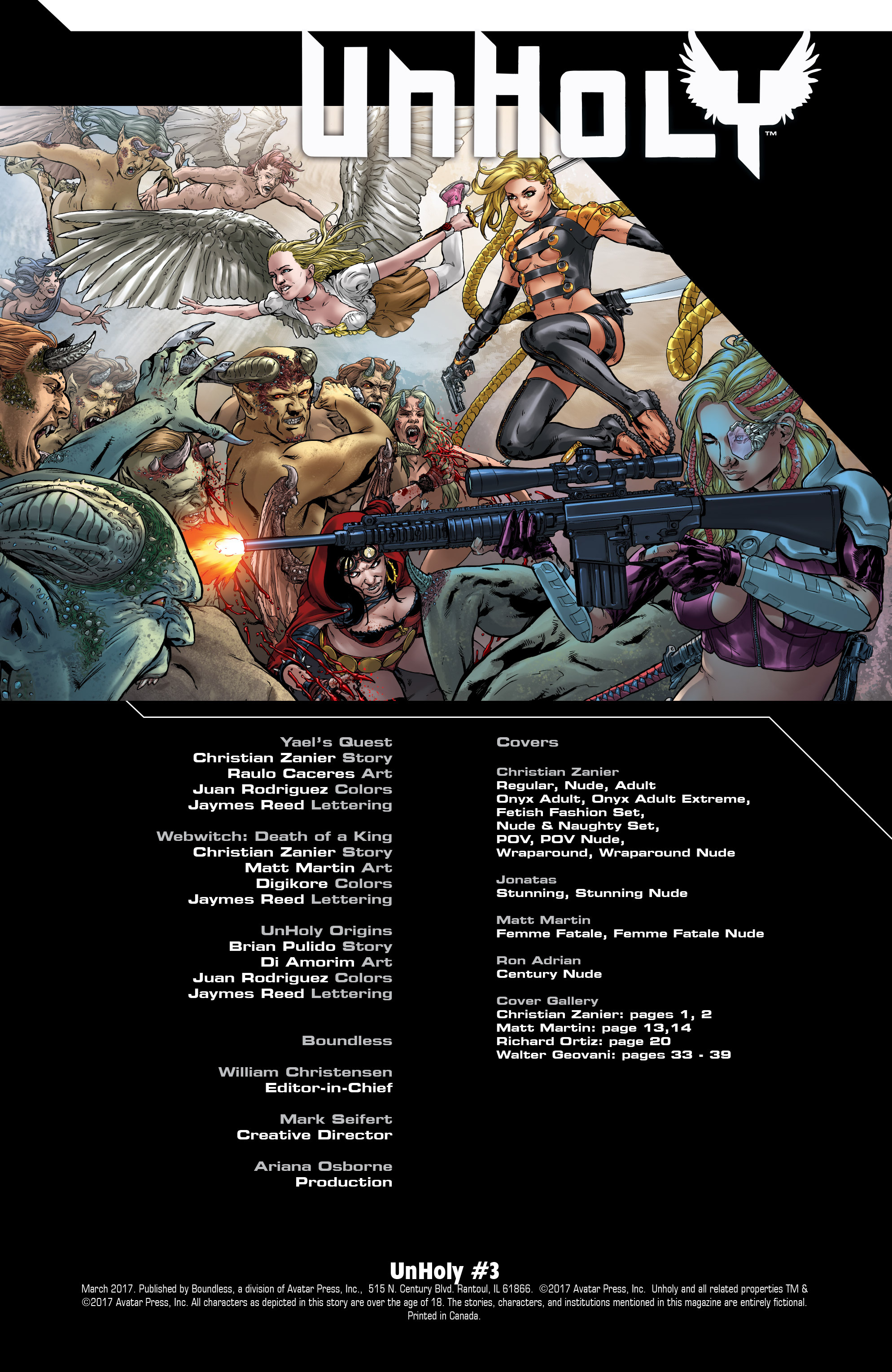 Read online UnHoly comic -  Issue #3 - 2