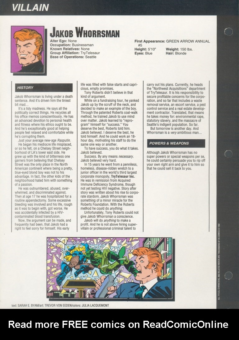 Read online Who's Who In The DC Universe Update 1993 comic -  Issue #2 - 22