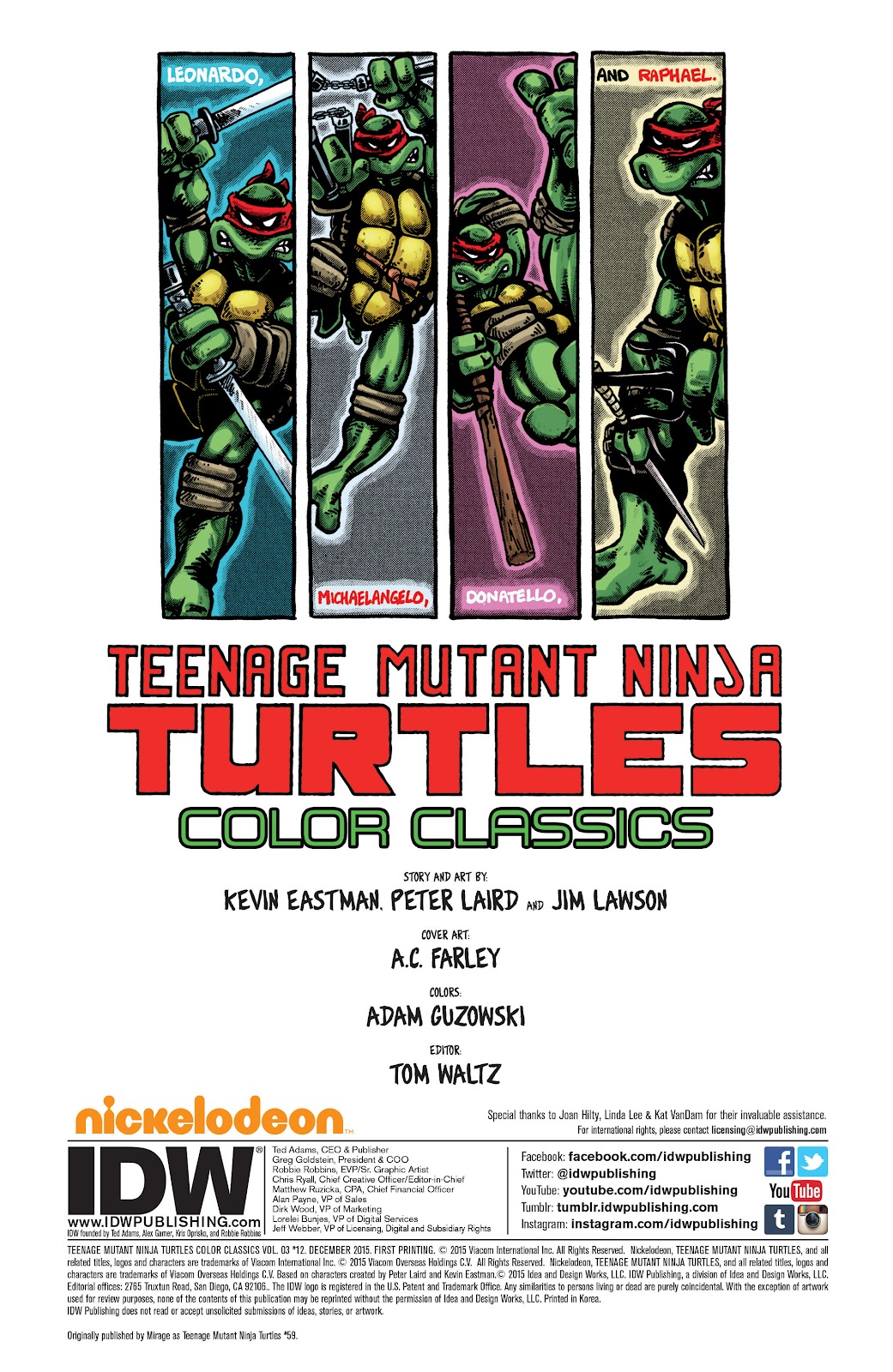 Teenage Mutant Ninja Turtles Color Classics (2015) issue 12 - Page 2
