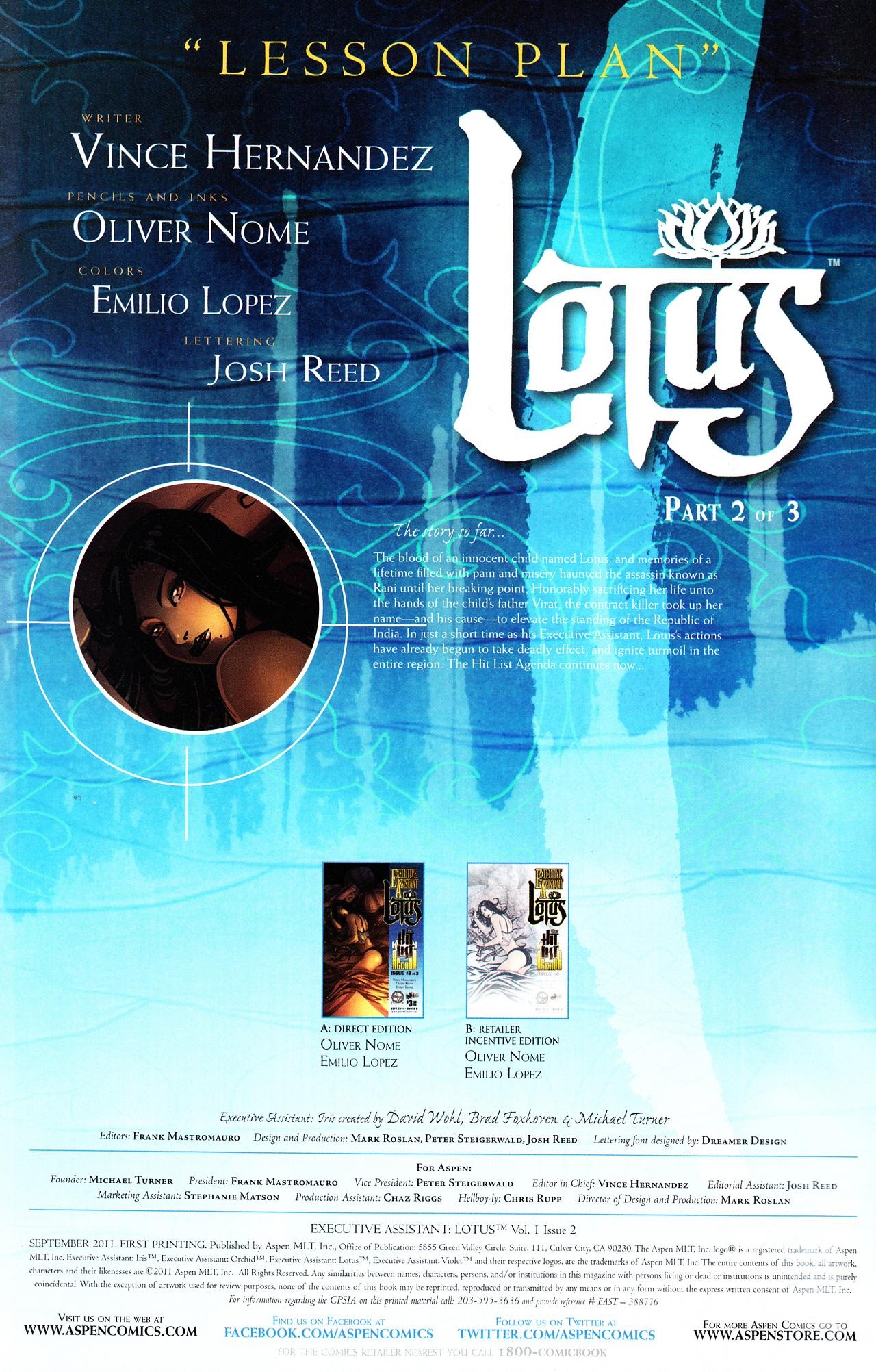 Read online Executive Assistant Lotus comic -  Issue #2 - 3