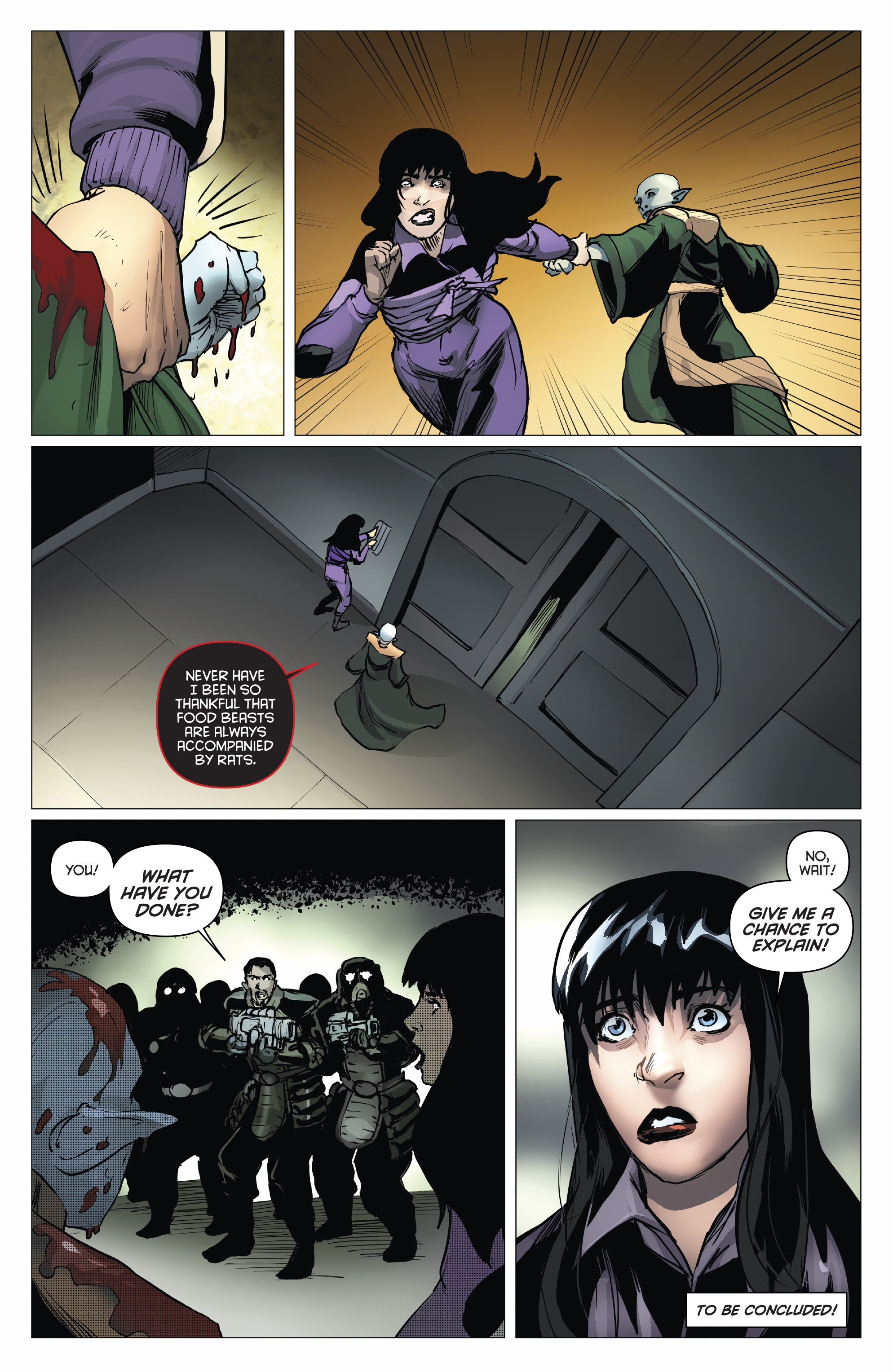 Read online Aliens/Vampirella comic -  Issue #5 - 24