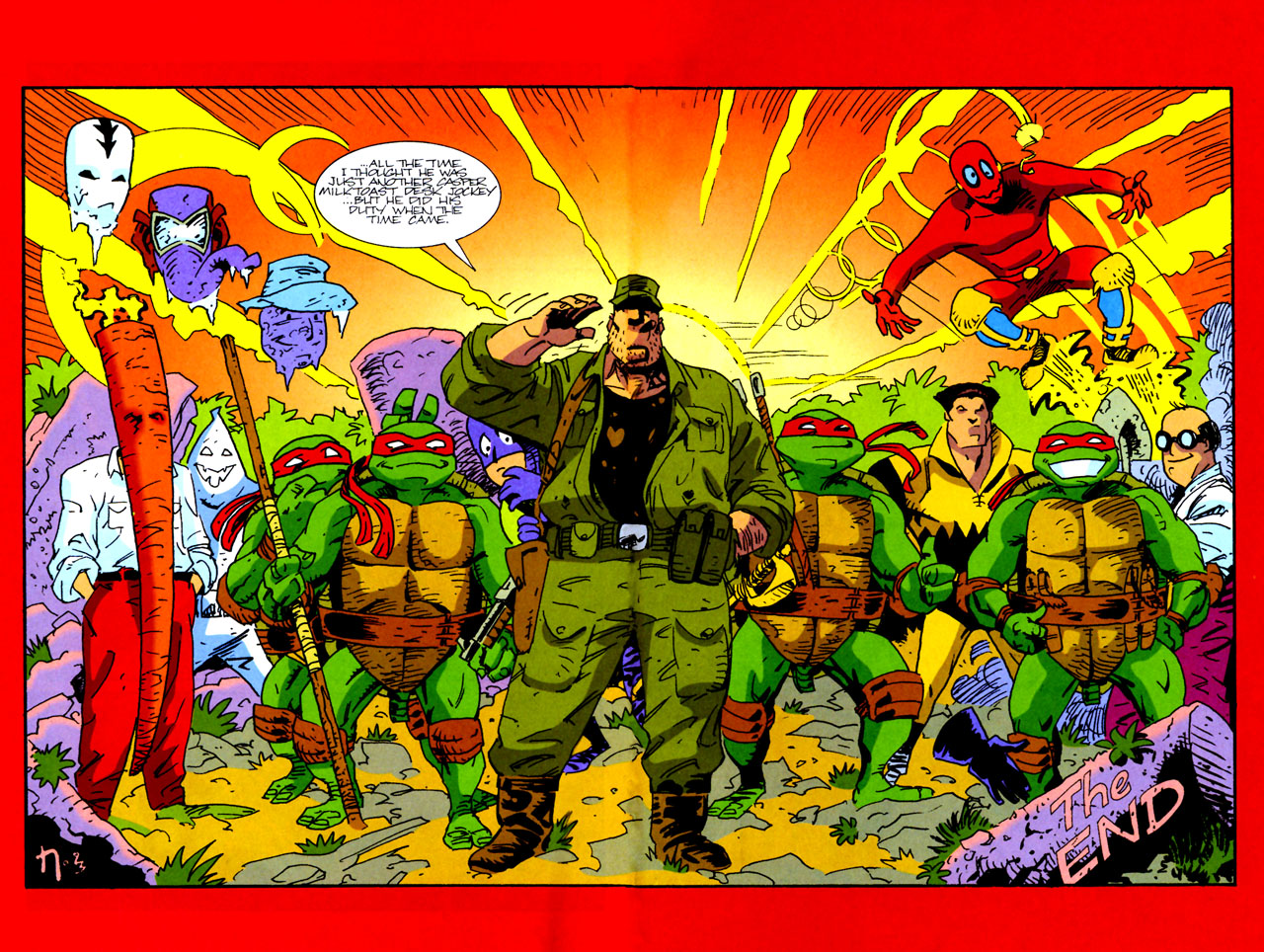 Read online Teenage Mutant Ninja Turtles/Flaming Carrot Crossover comic -  Issue #4 - 30