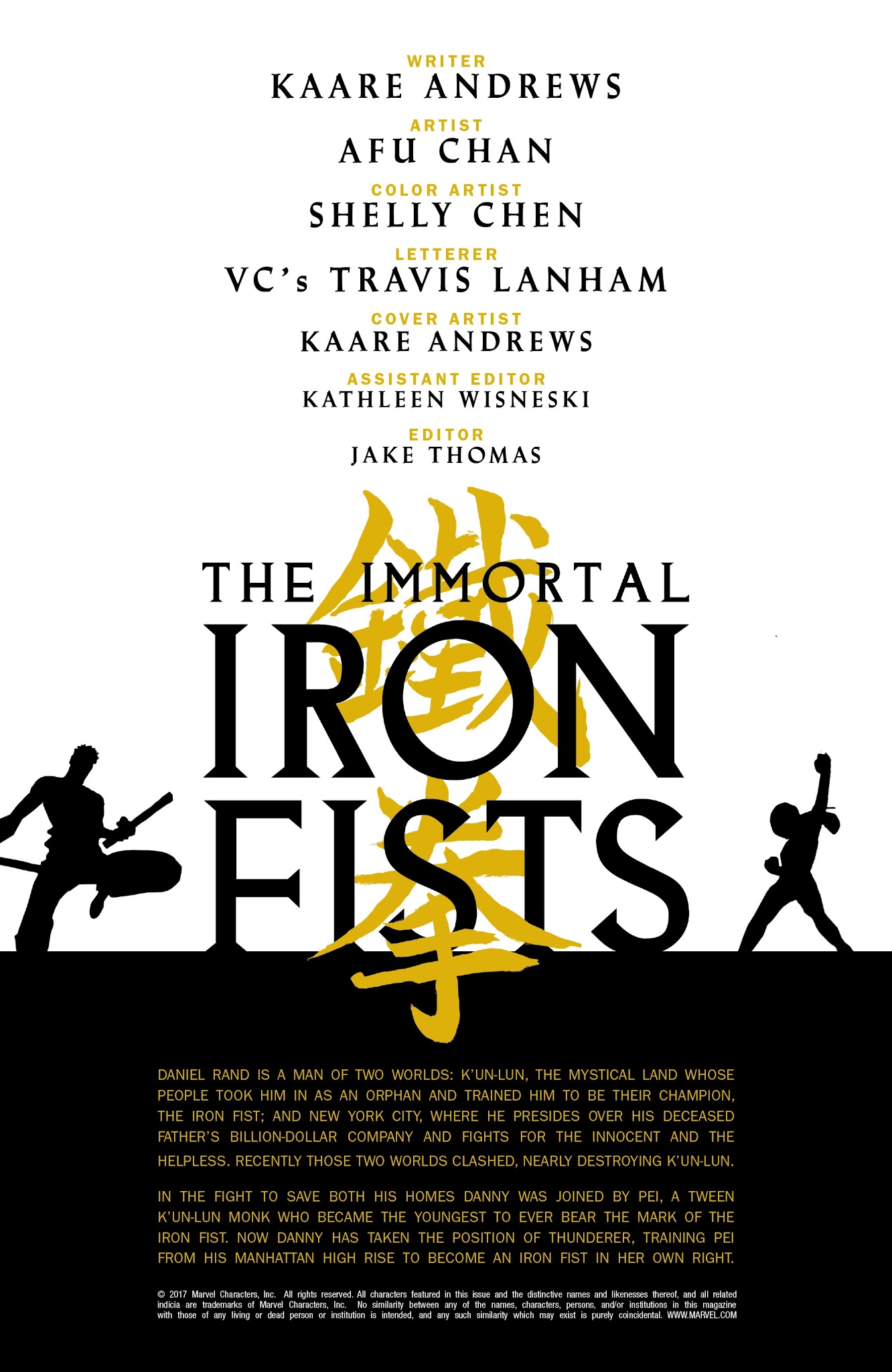 Read online The Immortal Iron Fists comic -  Issue #1 - 2