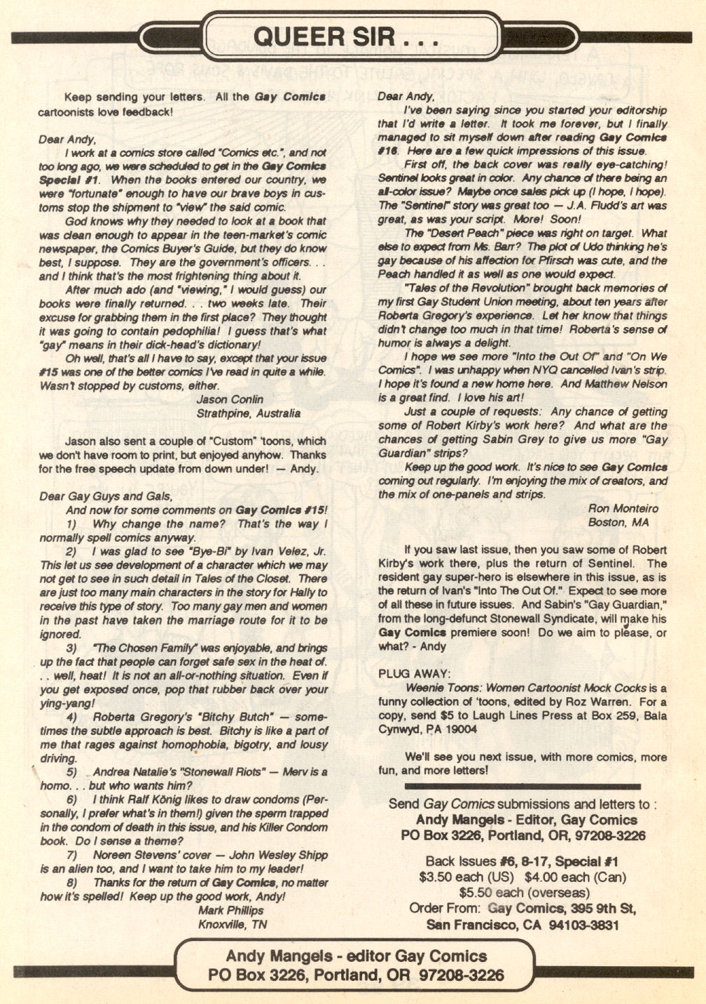 Read online Gay Comix (Gay Comics) comic -  Issue #18 - 43