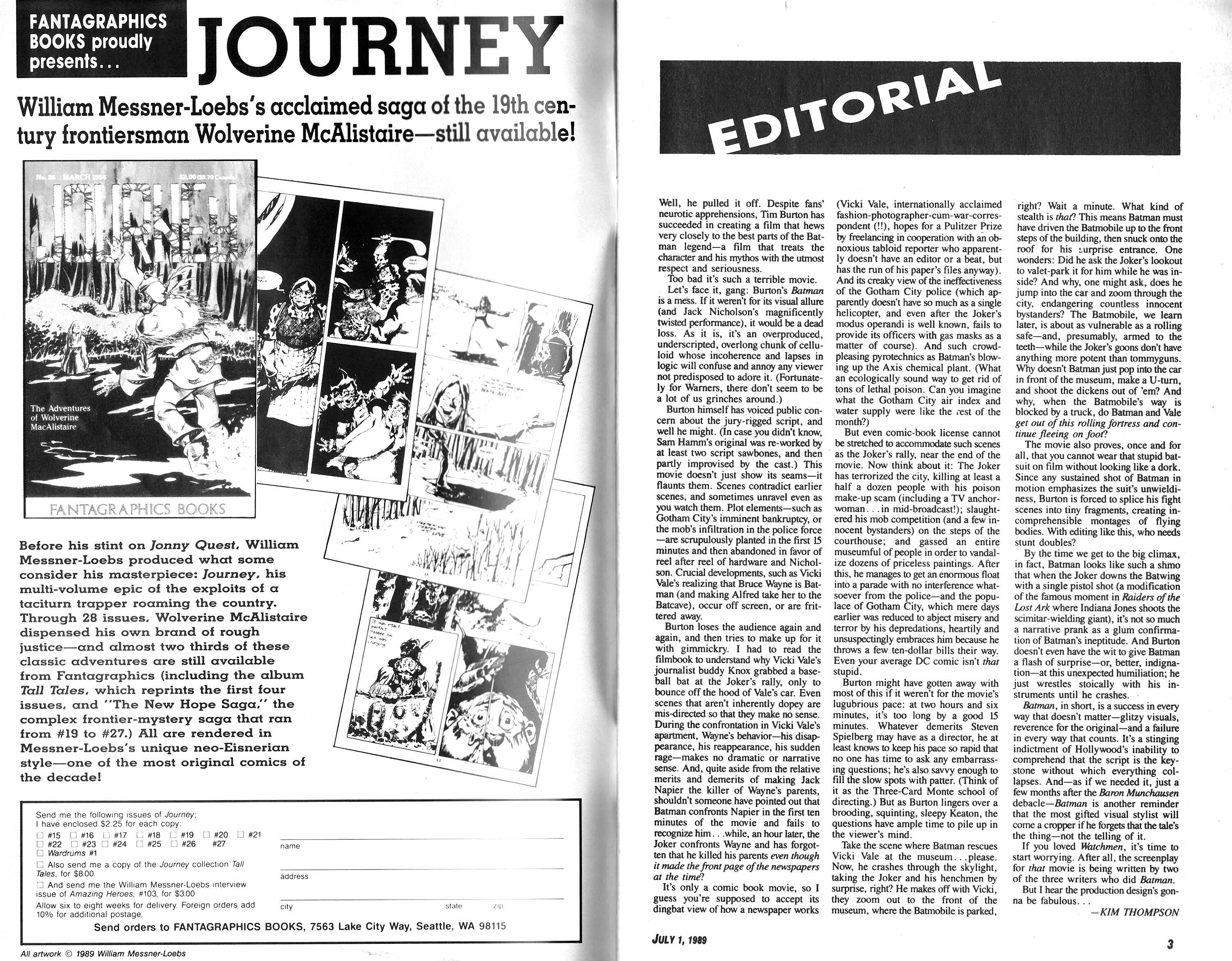 Read online Amazing Heroes comic -  Issue #168 - 2