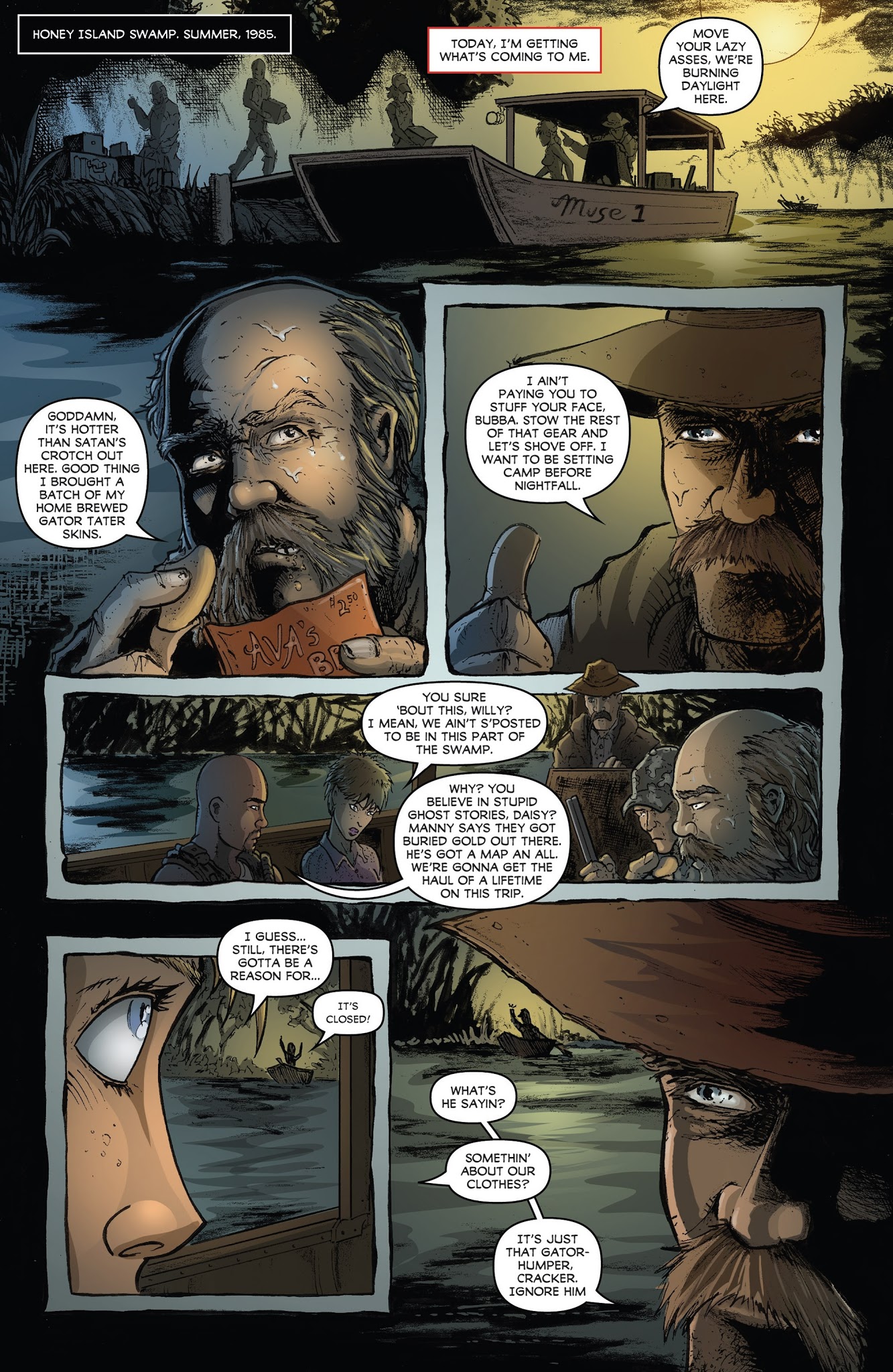 Read online Adam Green's Hatchet comic -  Issue #1 - 4