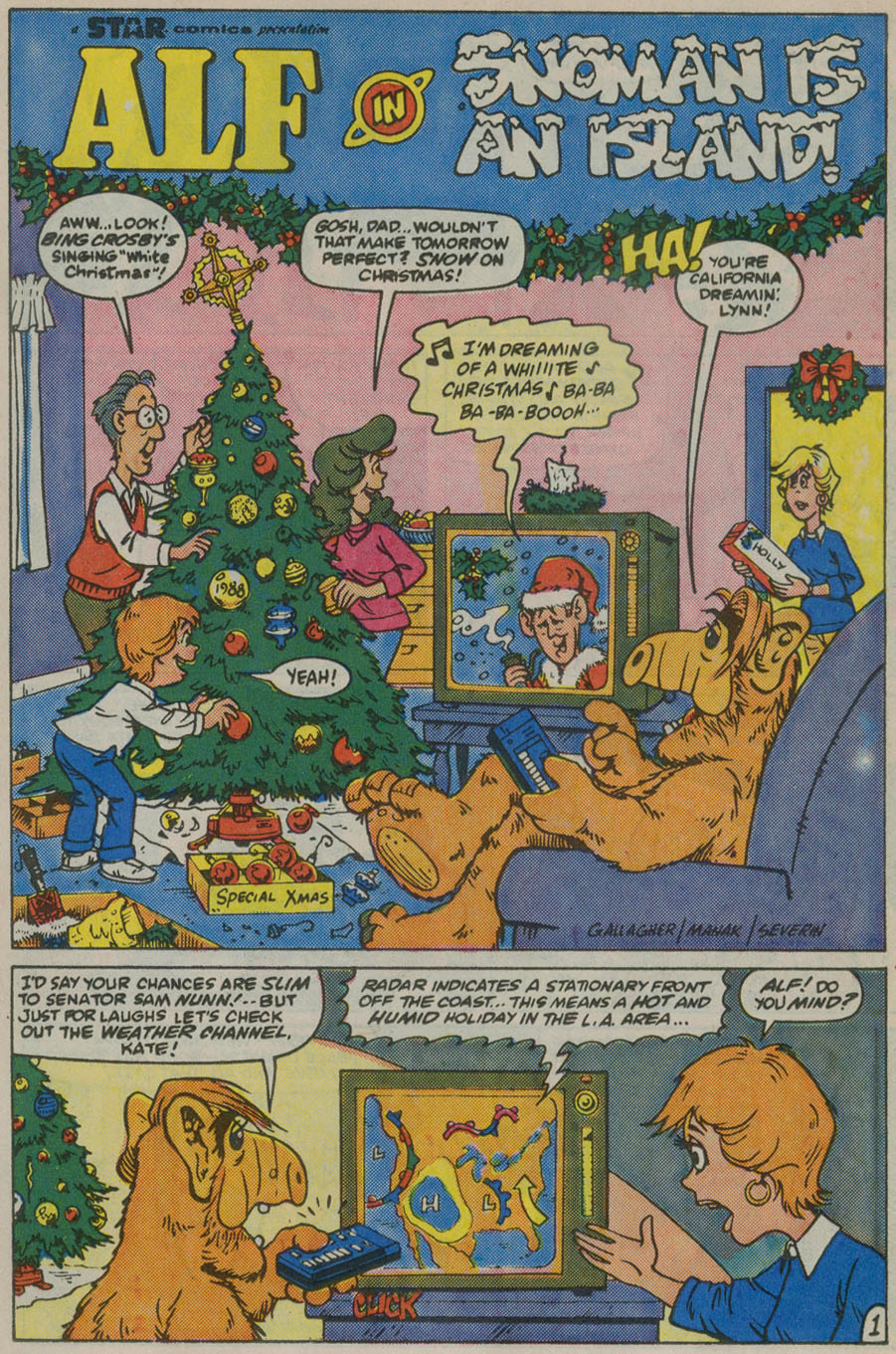 Read online ALF Holiday Special comic -  Issue #1 - 12