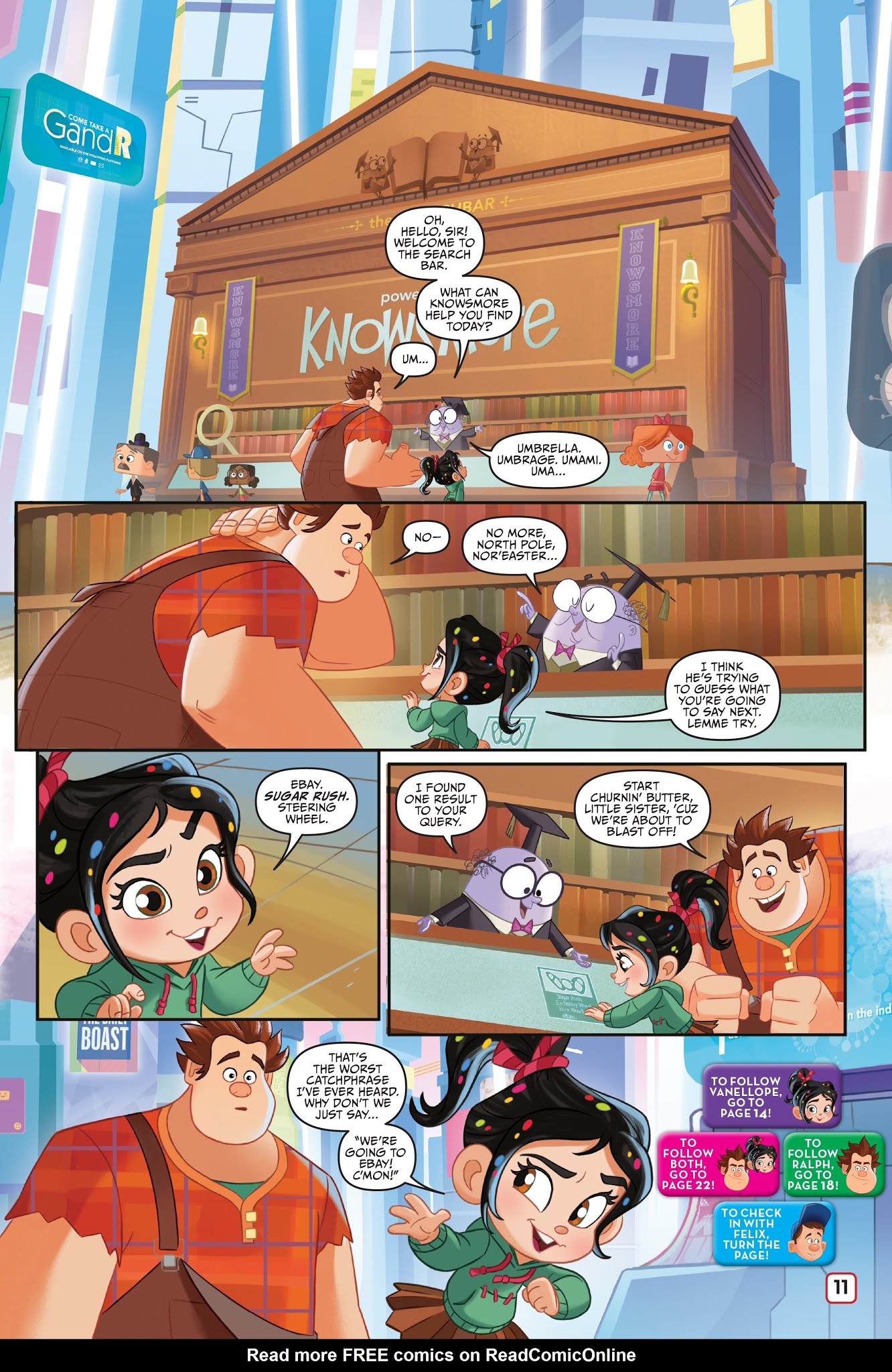 Read online Disney Ralph Breaks the Internet: Click Start- Select-Your-Story Adventure comic -  Issue # Full - 10