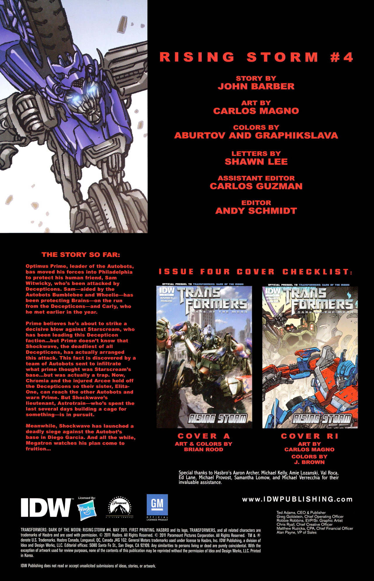 Read online Transformers: Dark of the Moon Rising Storm comic -  Issue #4 - 2
