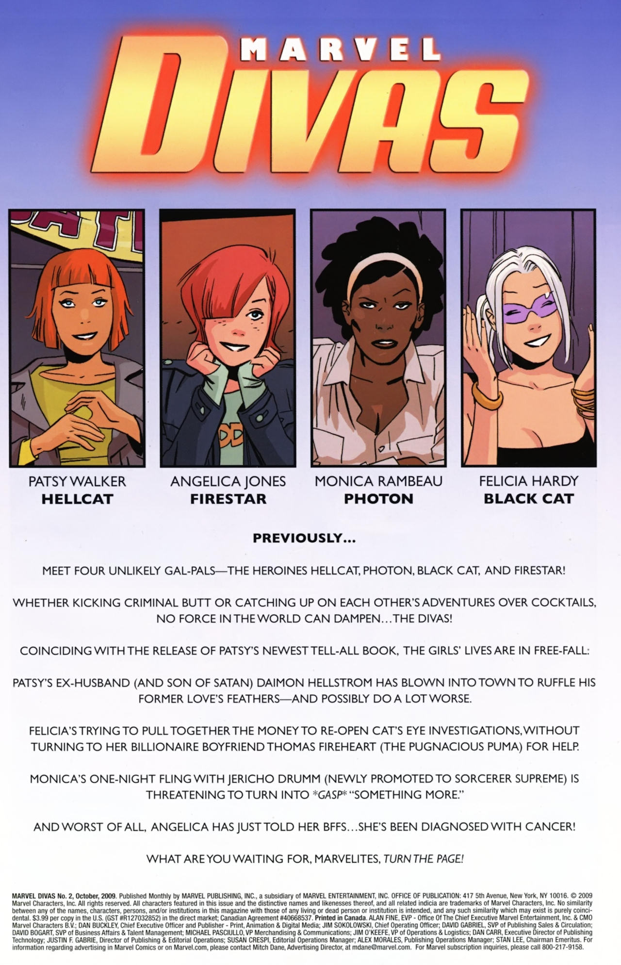Read online Marvel Divas comic -  Issue #2 - 2