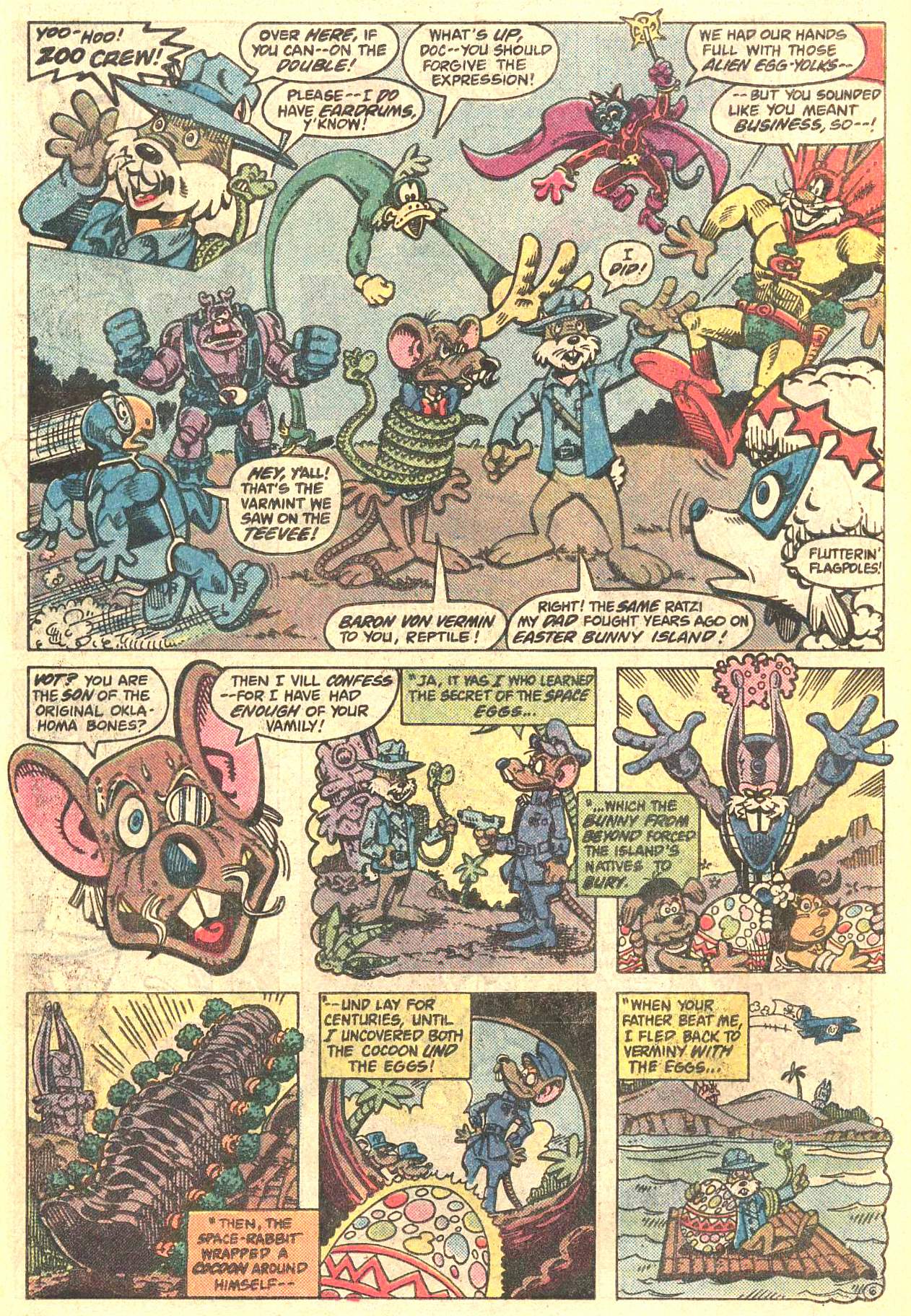 Read online Captain Carrot and His Amazing Zoo Crew! comic -  Issue #6 - 7