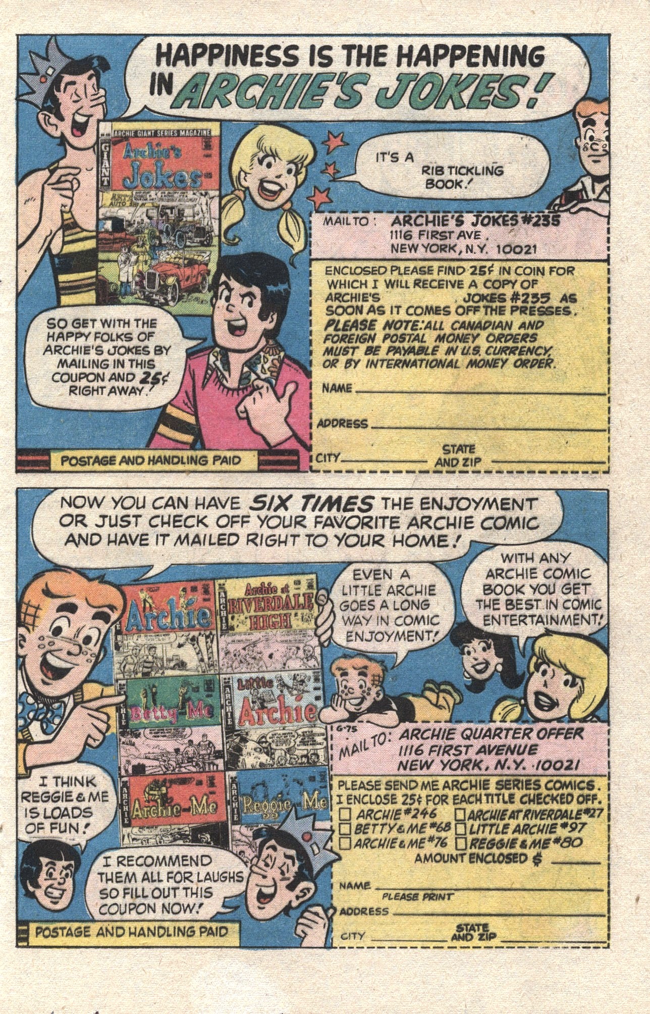 Read online Archie's Joke Book Magazine comic -  Issue #210 - 21