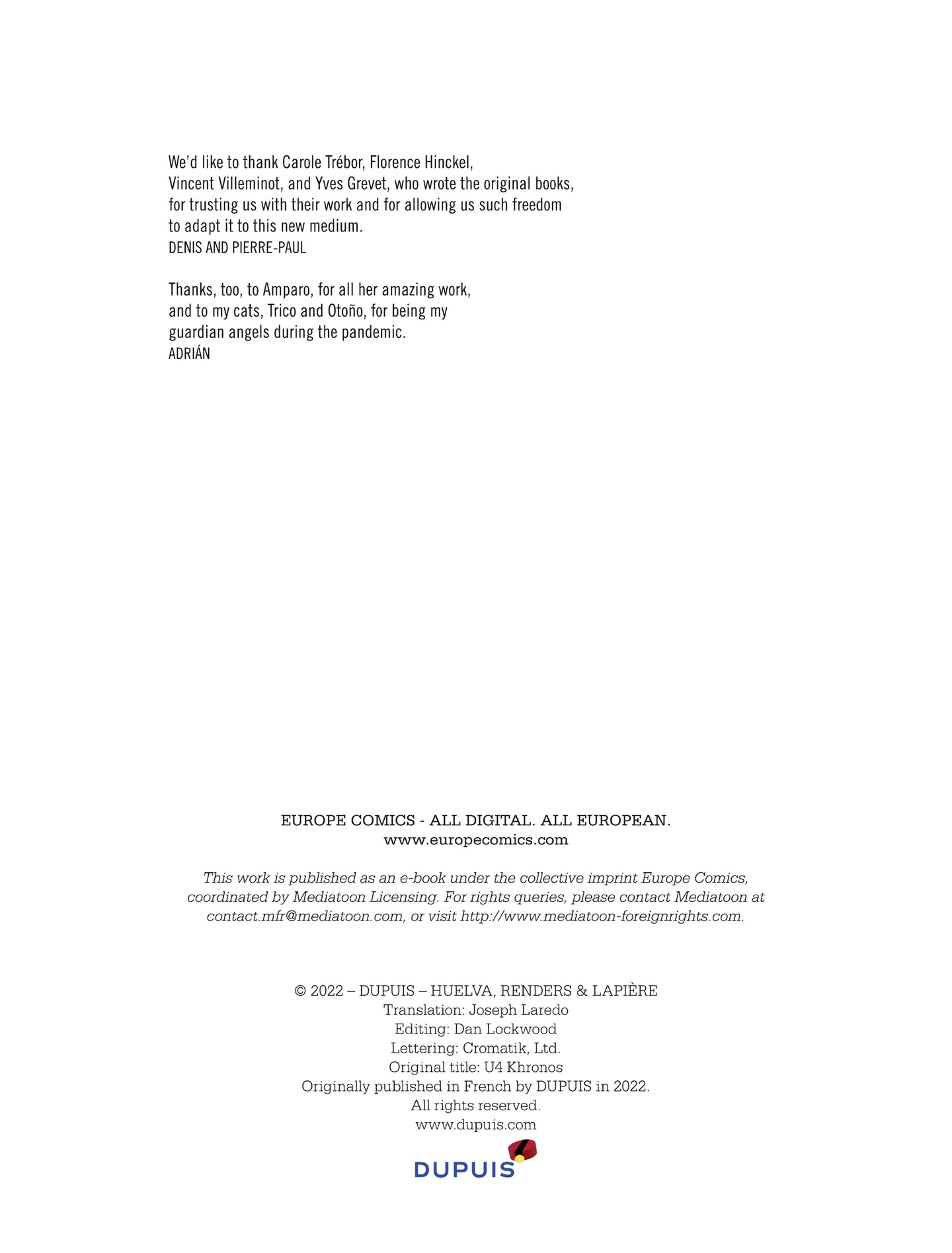 Read online U4: Khronos comic -  Issue # TPB - 144