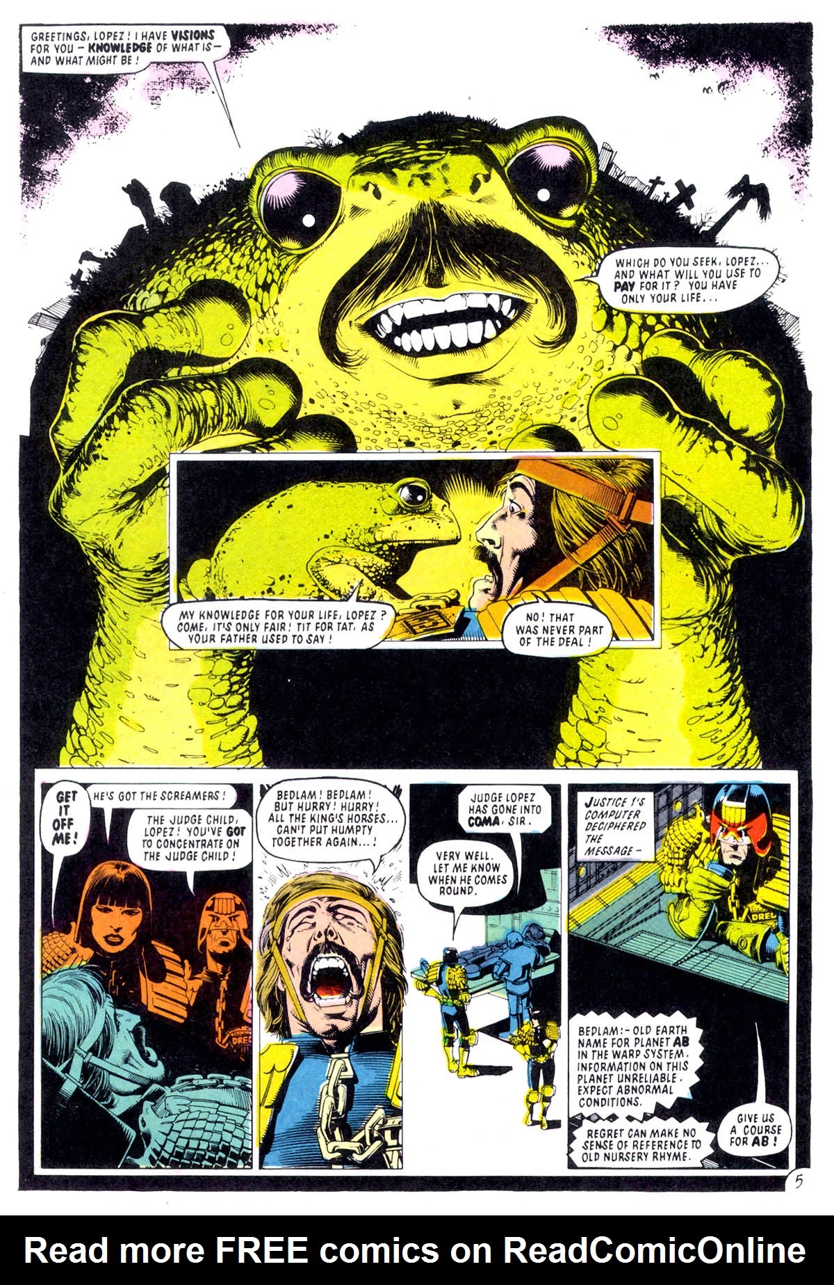 Read online Judge Dredd: The Judge Child Quest comic -  Issue #4 - 8