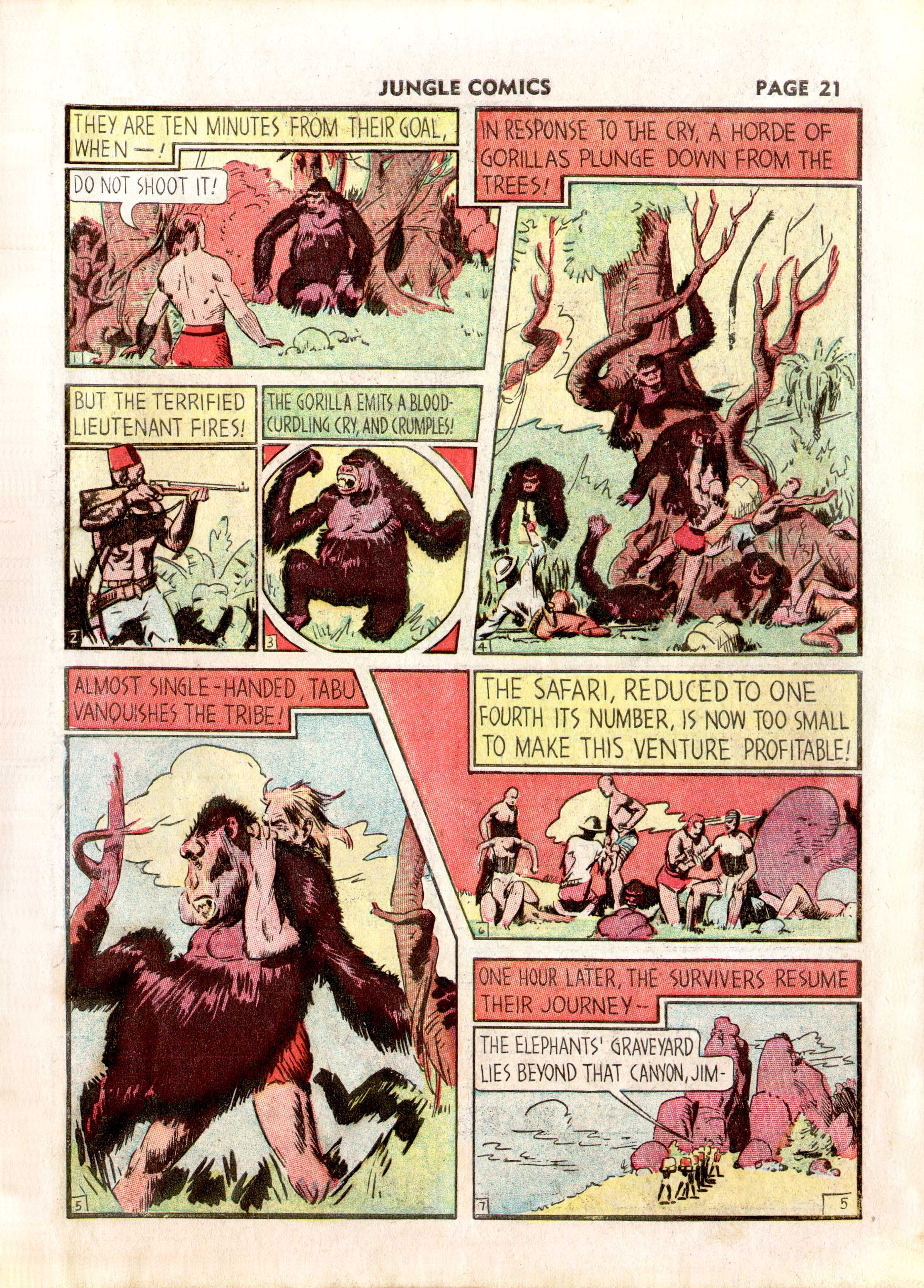 Read online Jungle Comics comic -  Issue #2 - 23