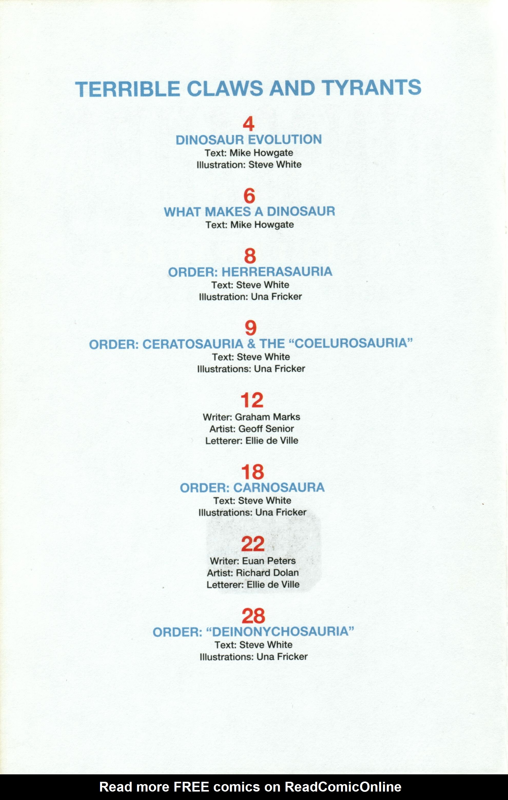 Read online Dinosaurs, A Celebration comic -  Issue #1 - 4