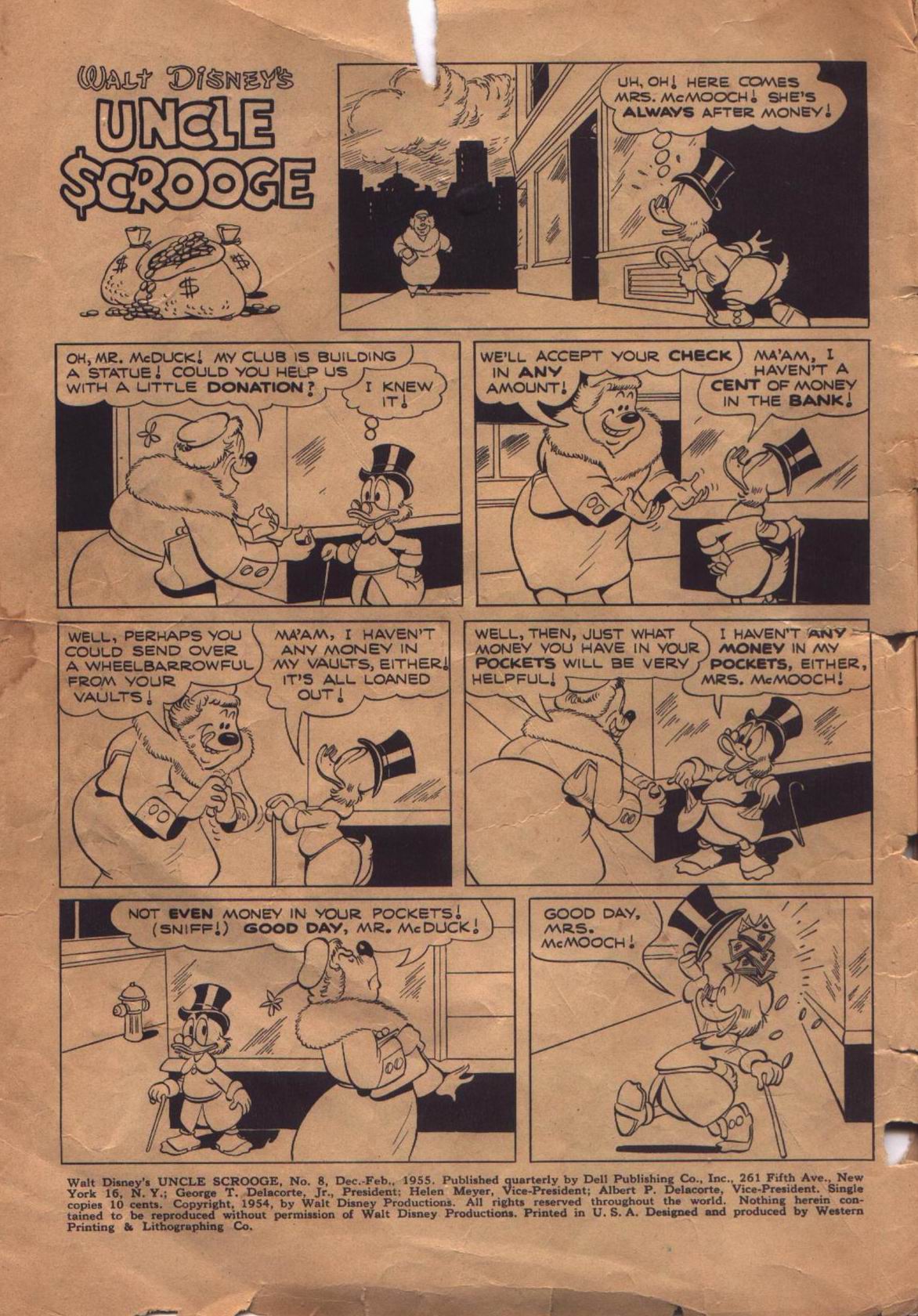 Read online Uncle Scrooge (1953) comic -  Issue #8 - 2