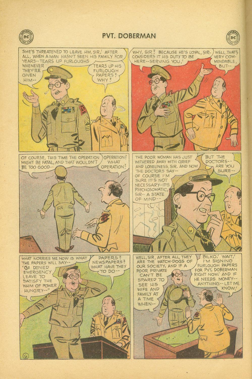 Read online Sgt. Bilko's Pvt. Doberman comic -  Issue #5 - 6