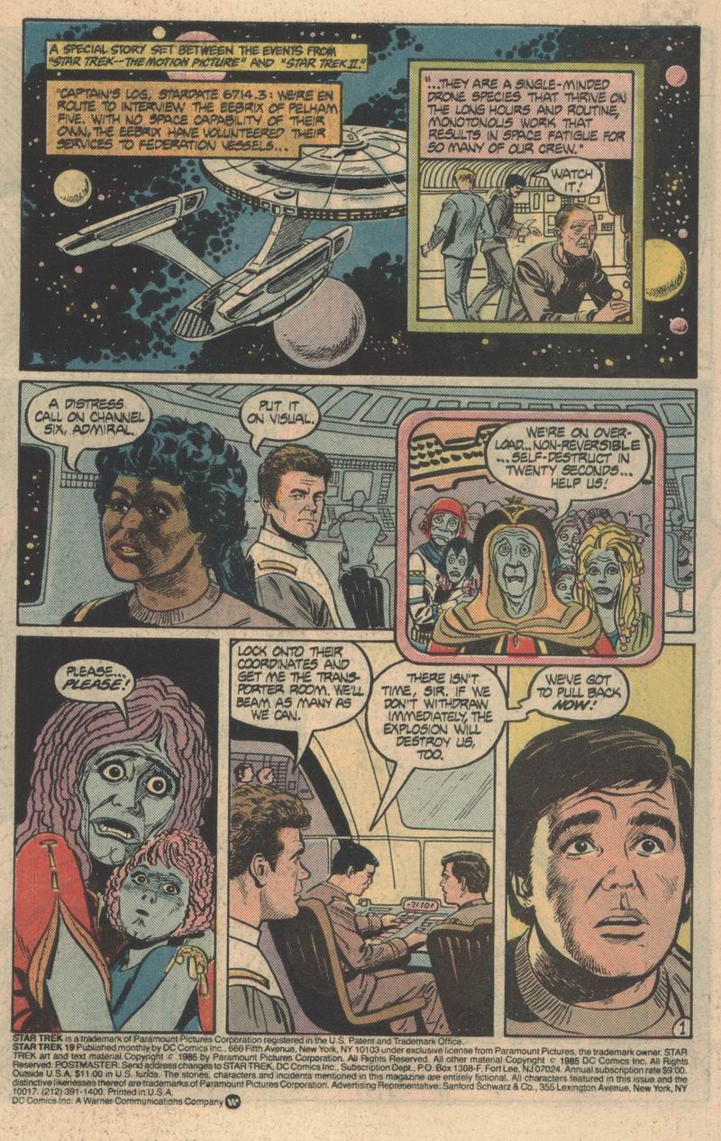 Read online Star Trek (1984) comic -  Issue #19 - 2