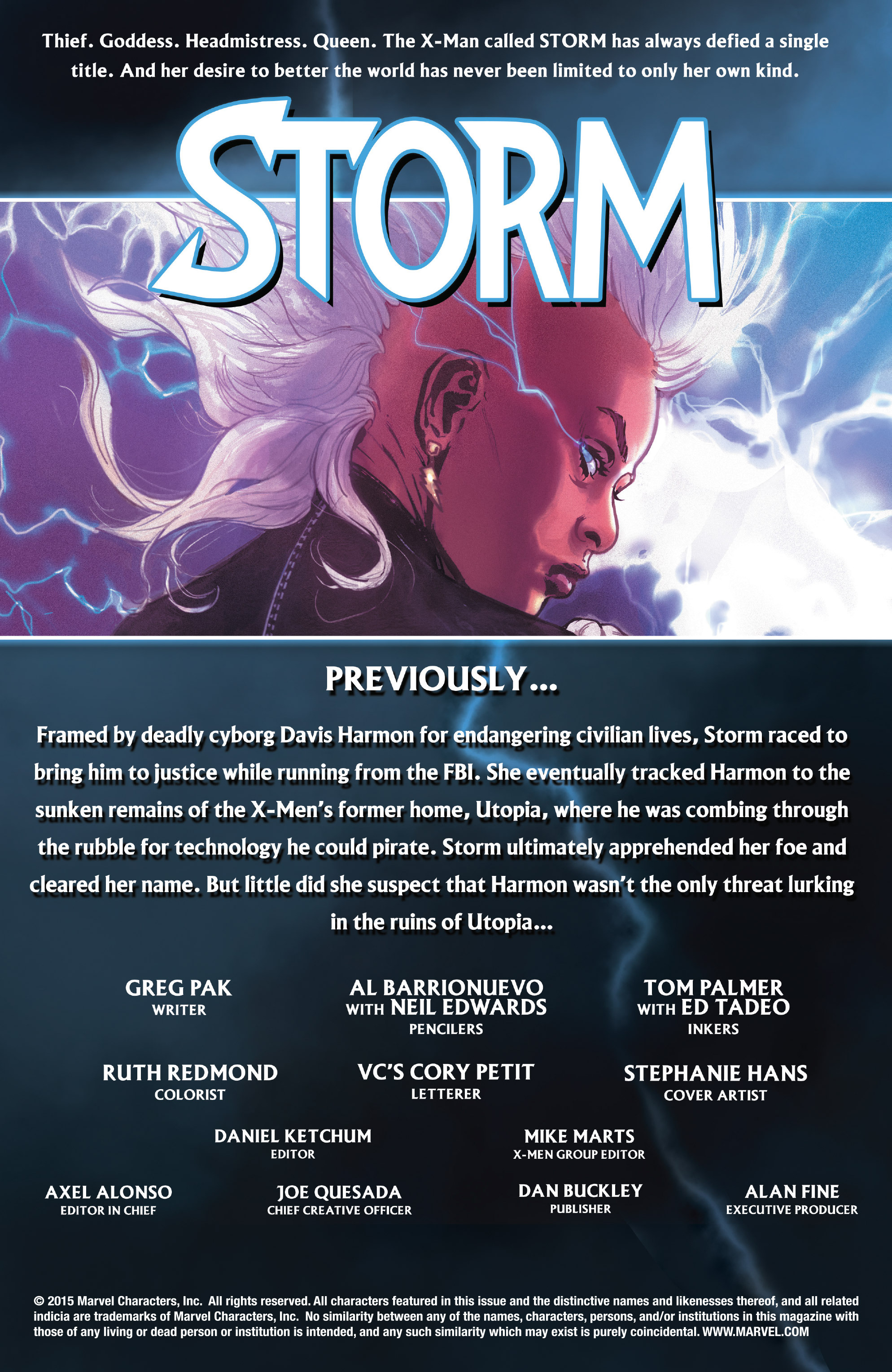 Read online Storm comic -  Issue #9 - 2