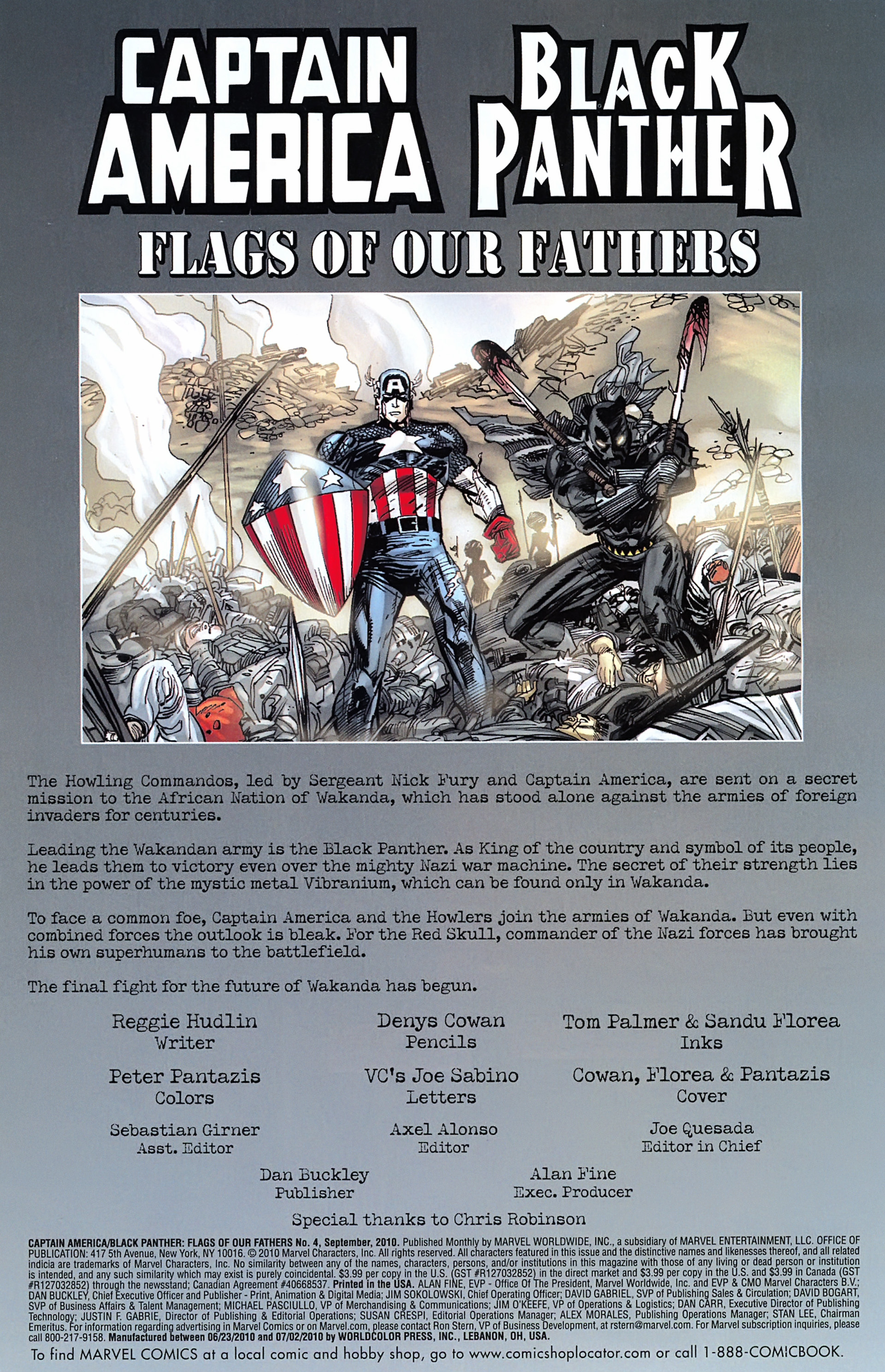Read online Black Panther/Captain America: Flags Of Our Fathers comic -  Issue #4 - 2