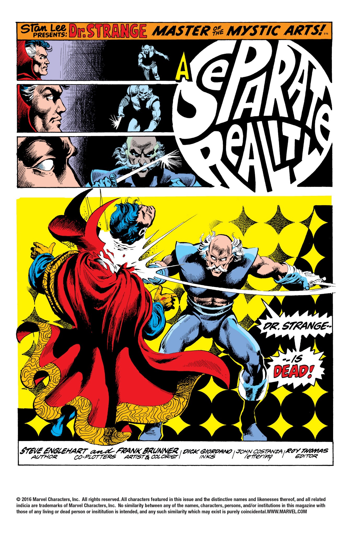 Read online Doctor Strange: A Separate Reality comic -  Issue # TPB - 410