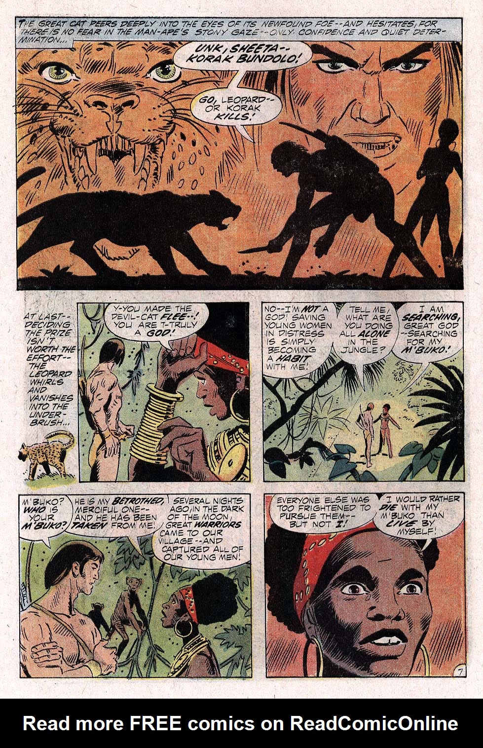 Read online Korak, Son of Tarzan (1972) comic -  Issue #47 - 7