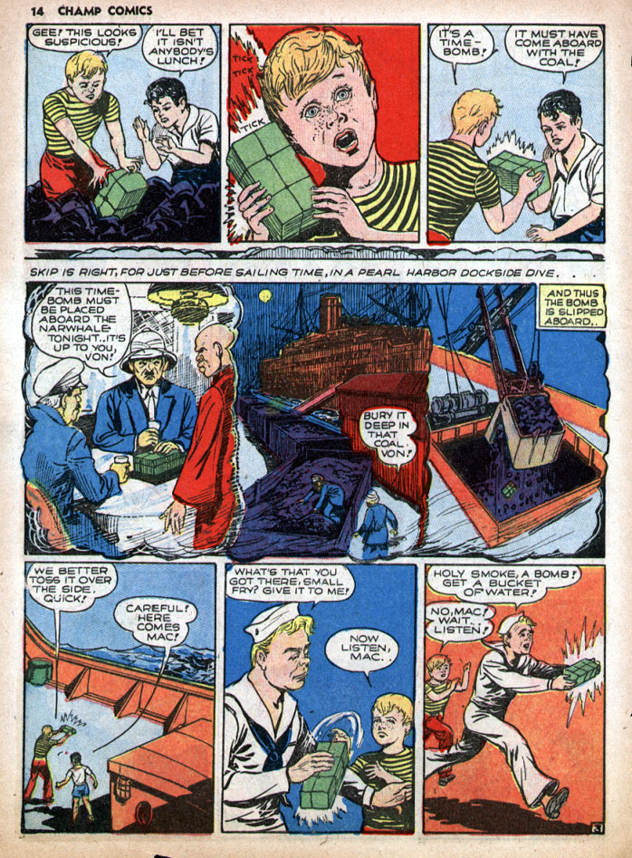 Read online Champ Comics comic -  Issue #13 - 16