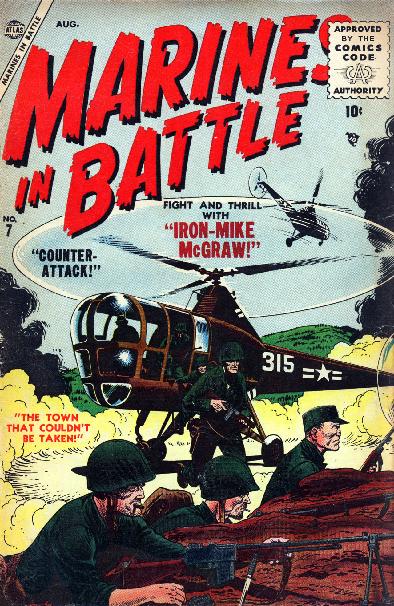 Read online Marines in Battle comic -  Issue #7 - 1