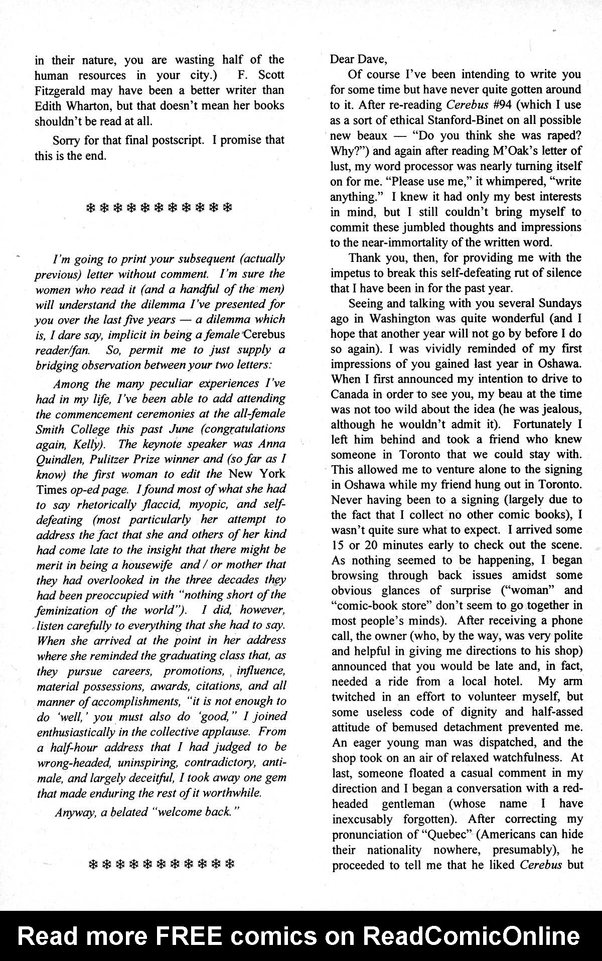 Read online Cerebus comic -  Issue #211 - 26