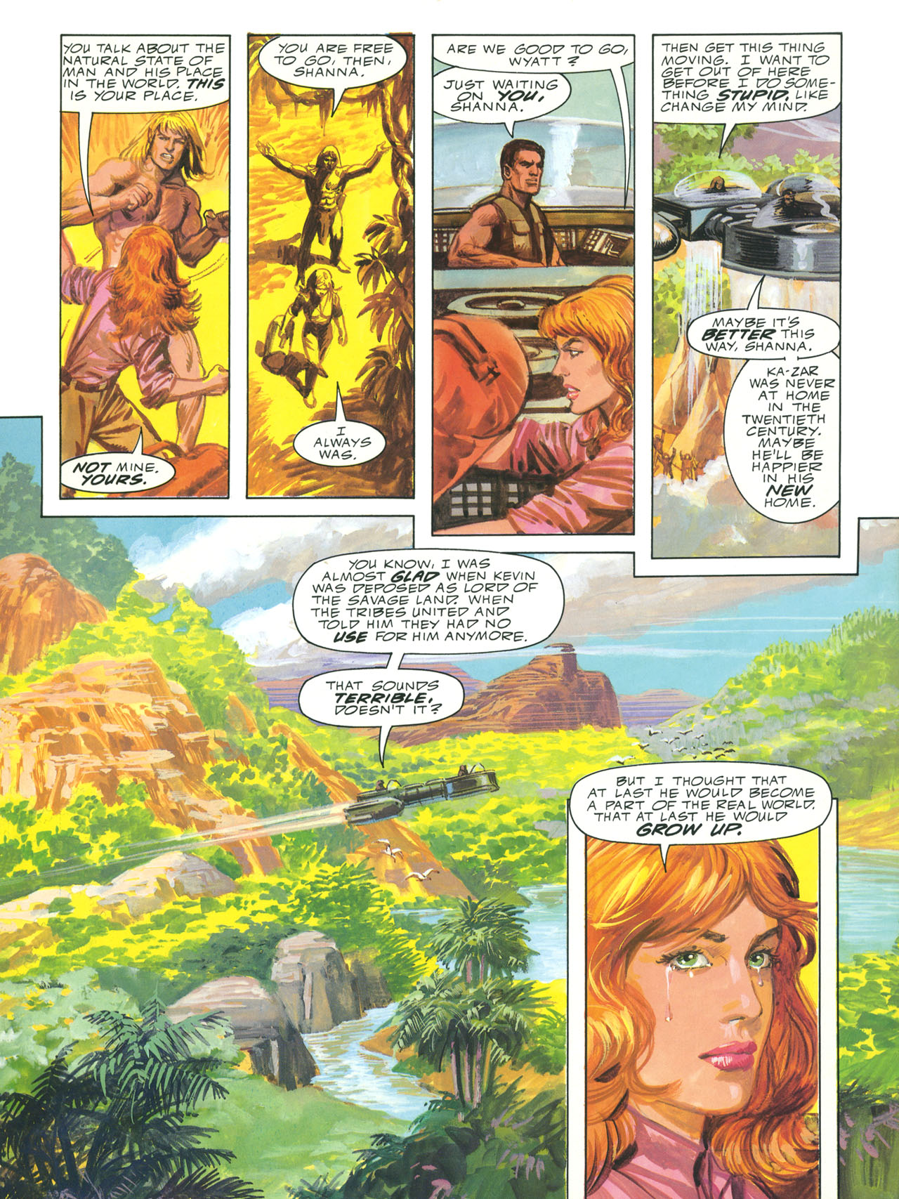Read online Marvel Graphic Novel comic -  Issue #62 - Ka-Zar - Guns of the Savage Land - 61