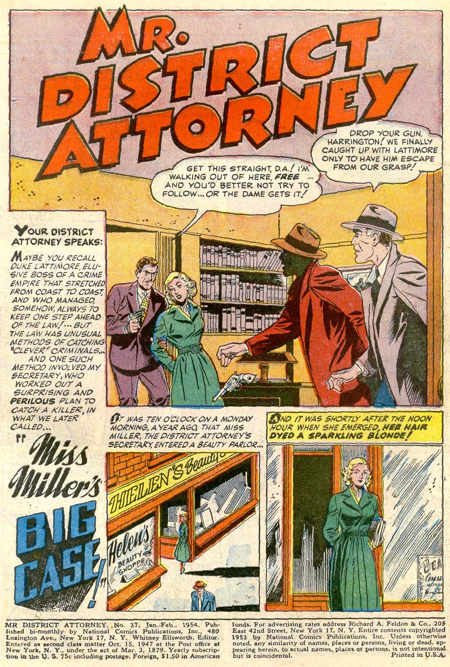 Read online Mr. District Attorney comic -  Issue #37 - 3