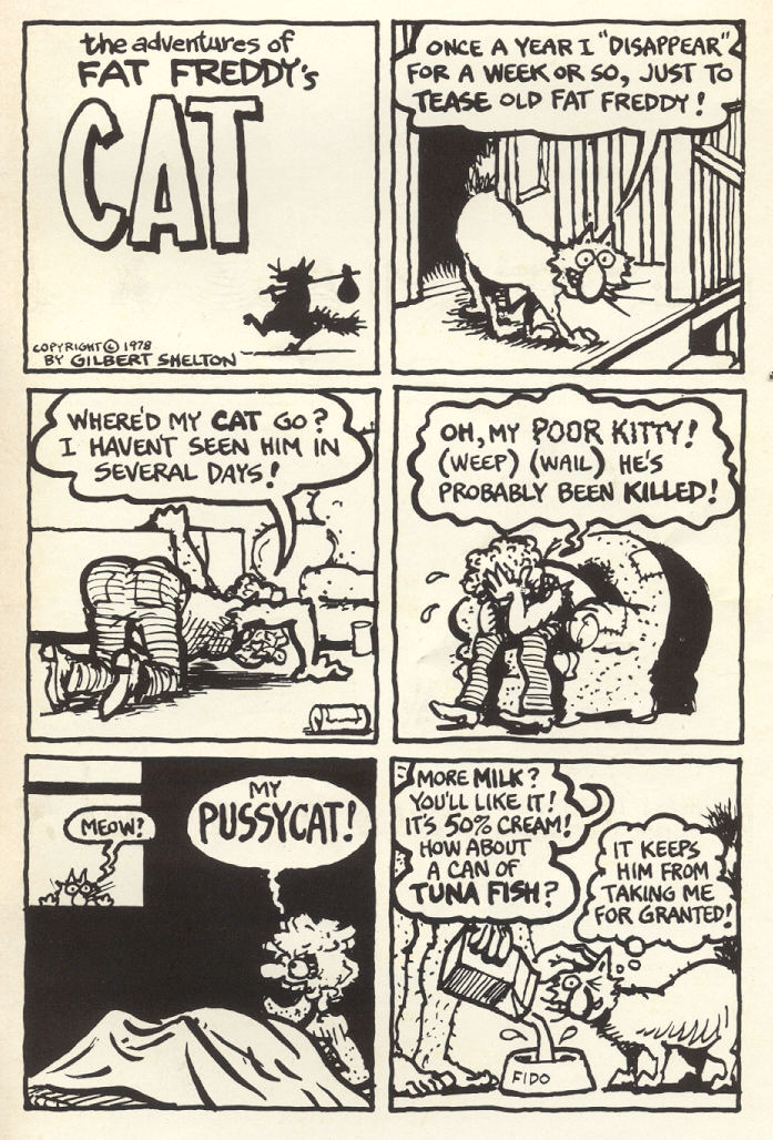 Read online Adventures of Fat Freddy's Cat comic -  Issue #4 - 51