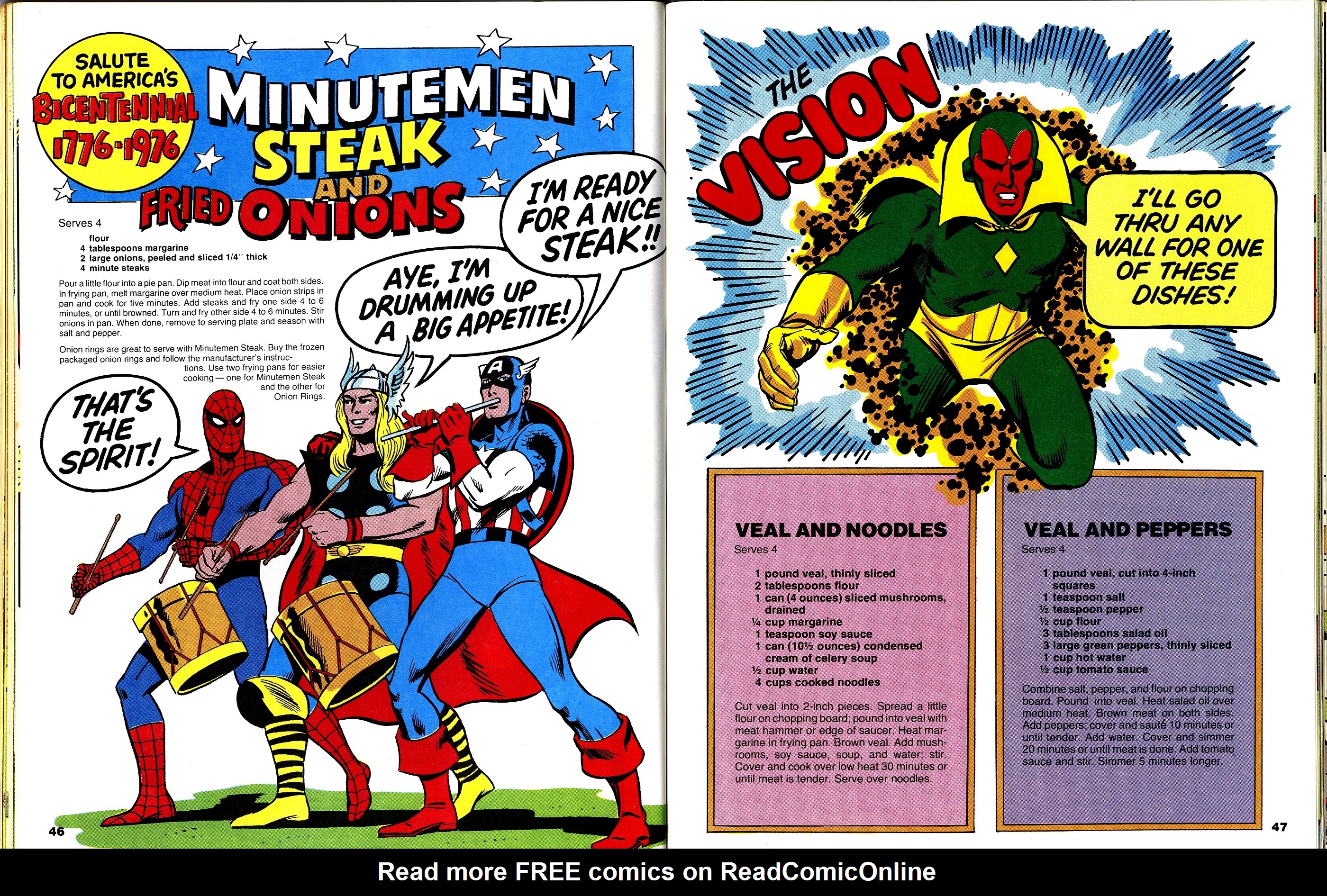 Read online The Mighty Marvel Superheroes' Cookbook comic -  Issue # Full - 25