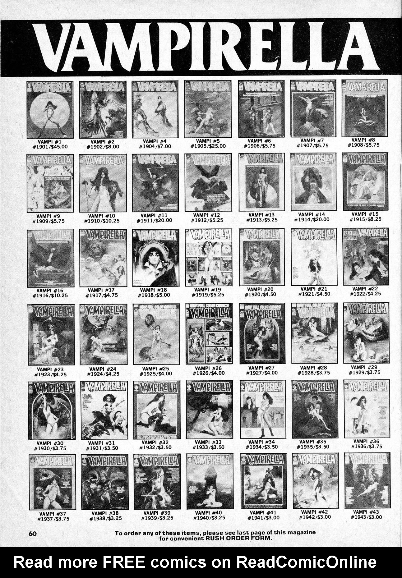 Read online Vampirella (1969) comic -  Issue #70 - 60
