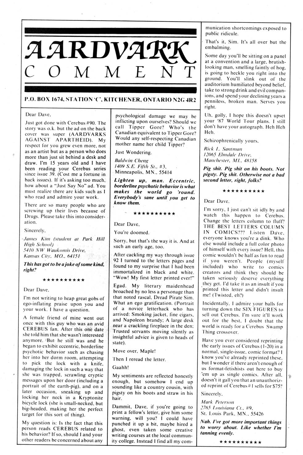 Cerebus Issue #97 #97 - English 24