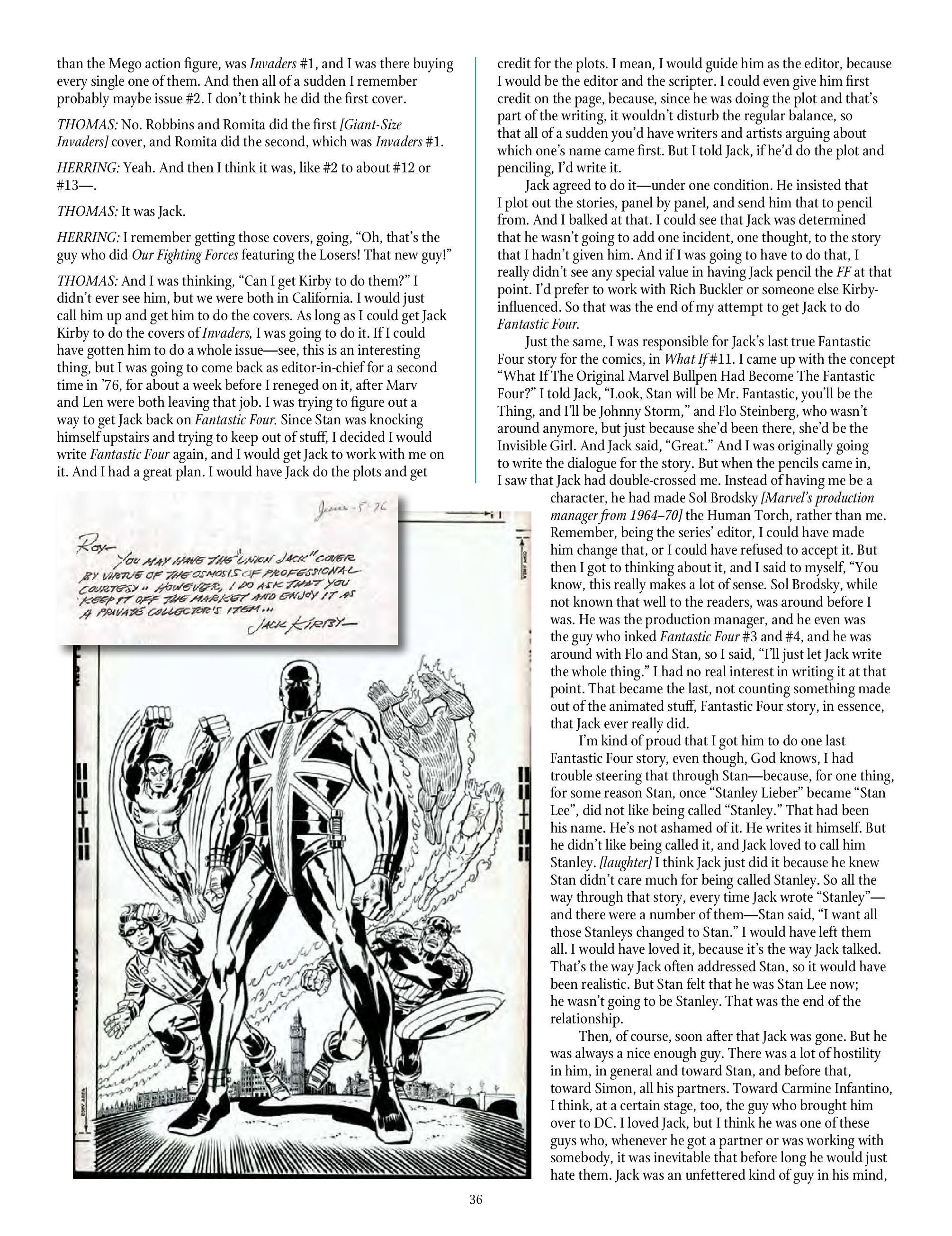 Read online The Jack Kirby Collector comic -  Issue #74 - 38